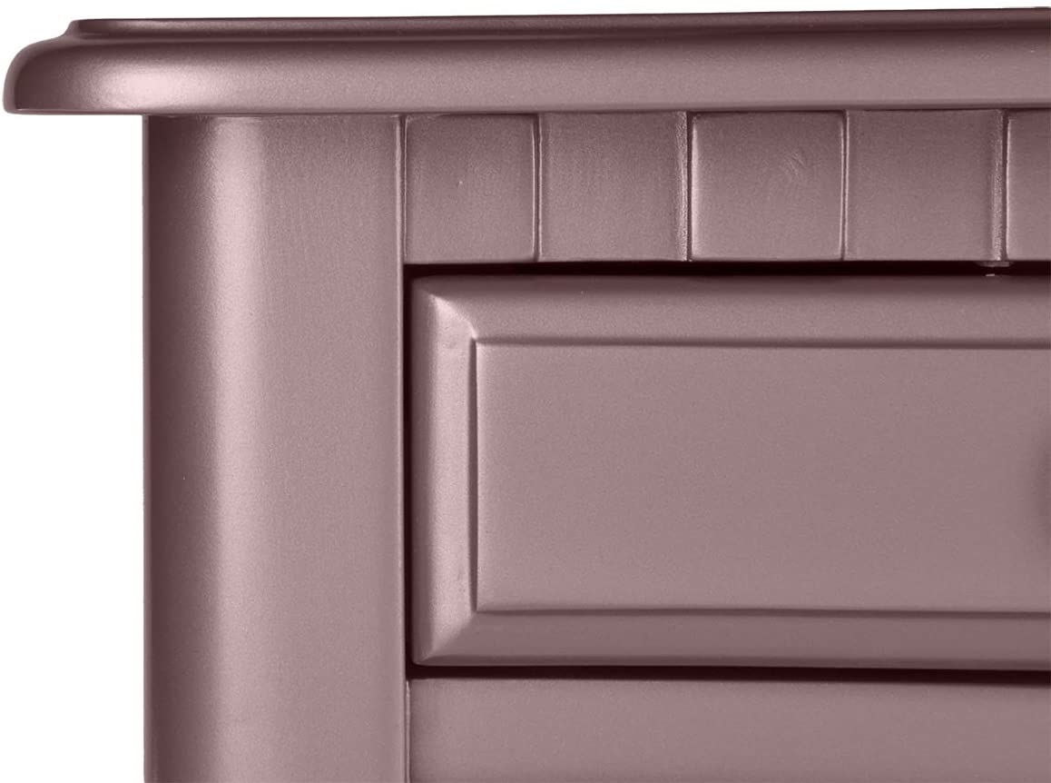 Rose gold kitchen cabinet door detail with raised panel