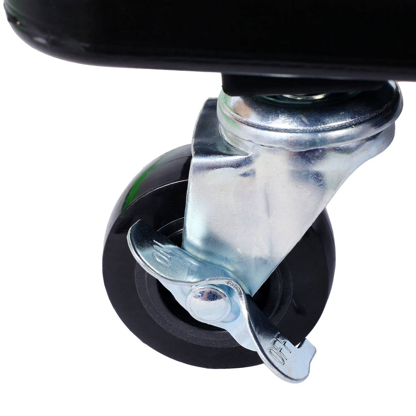 Black swivel caster wheel with brake for furniture mobility and stability
