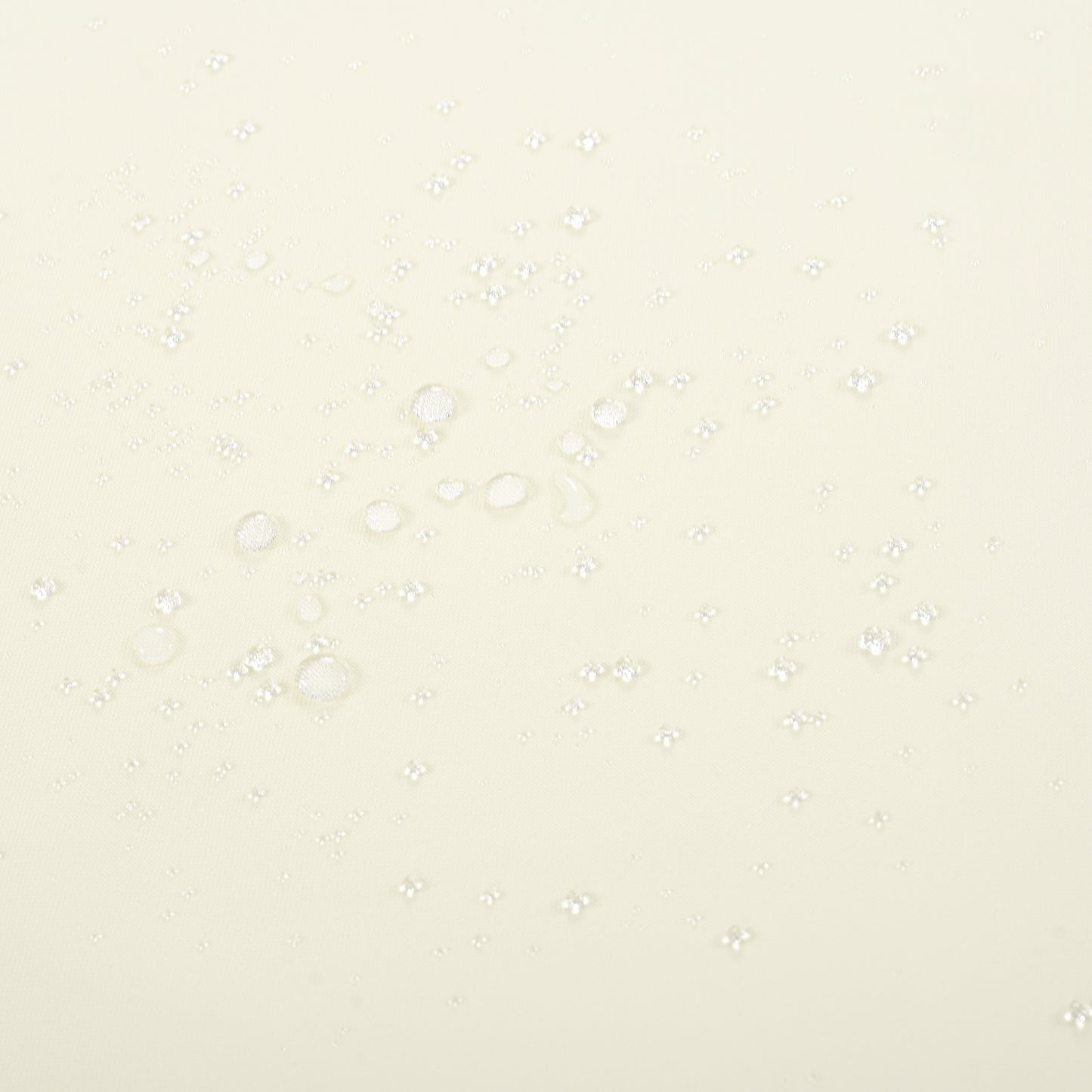 Small iridescent glitter particles scattered on a pale yellow textured background