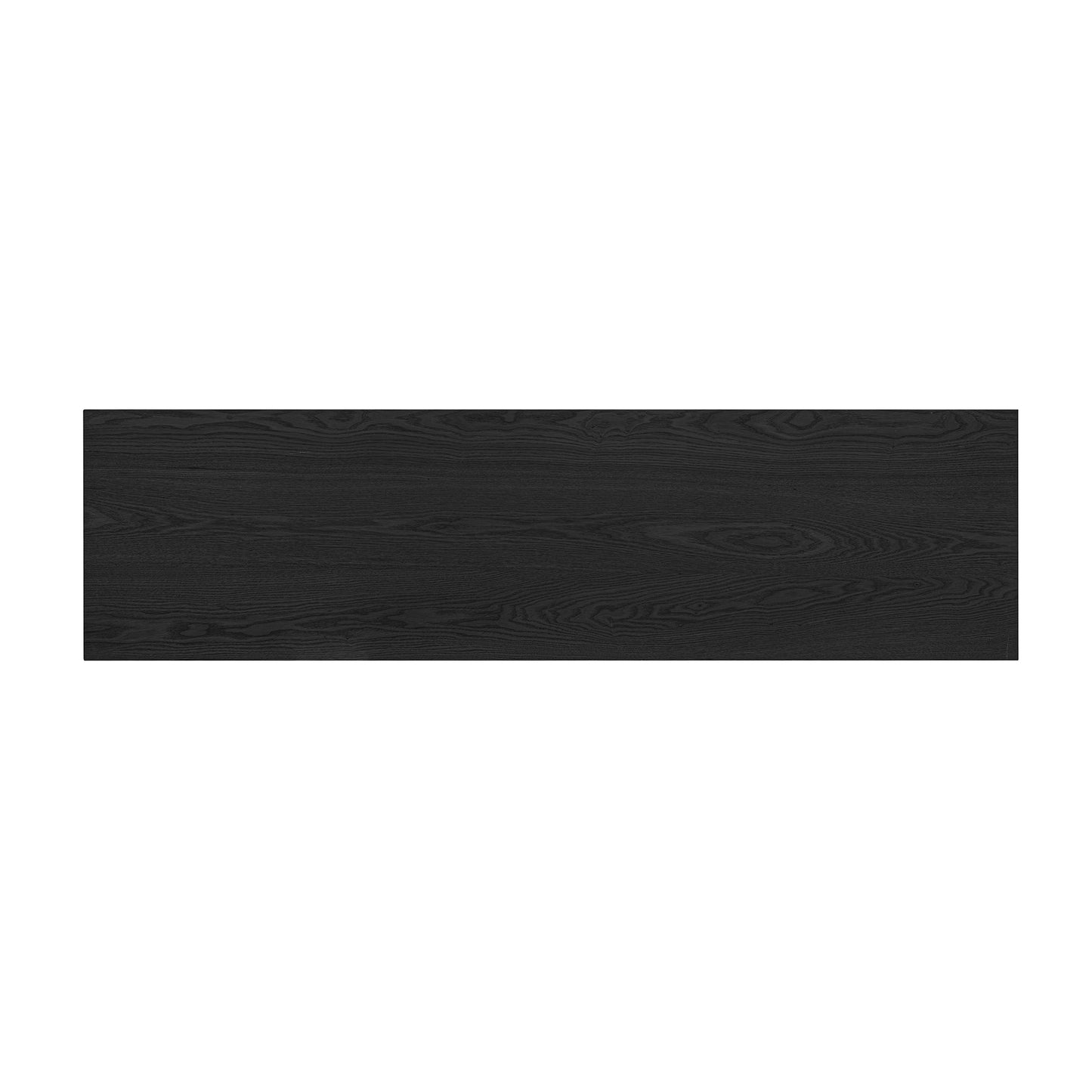 Black ash wood veneer with prominent grain texture ideal for furniture applications