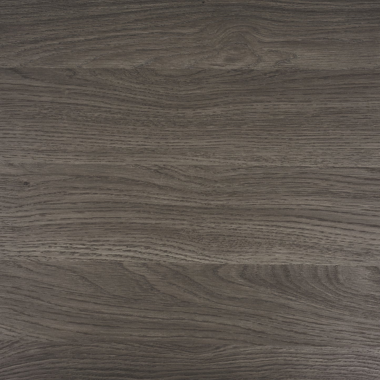 Dark grey oak wood veneer with prominent grain for furniture construction