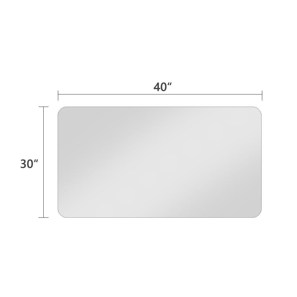 Rectangular clear acrylic sheet with rounded corners inches by inches ideal for DIY projects