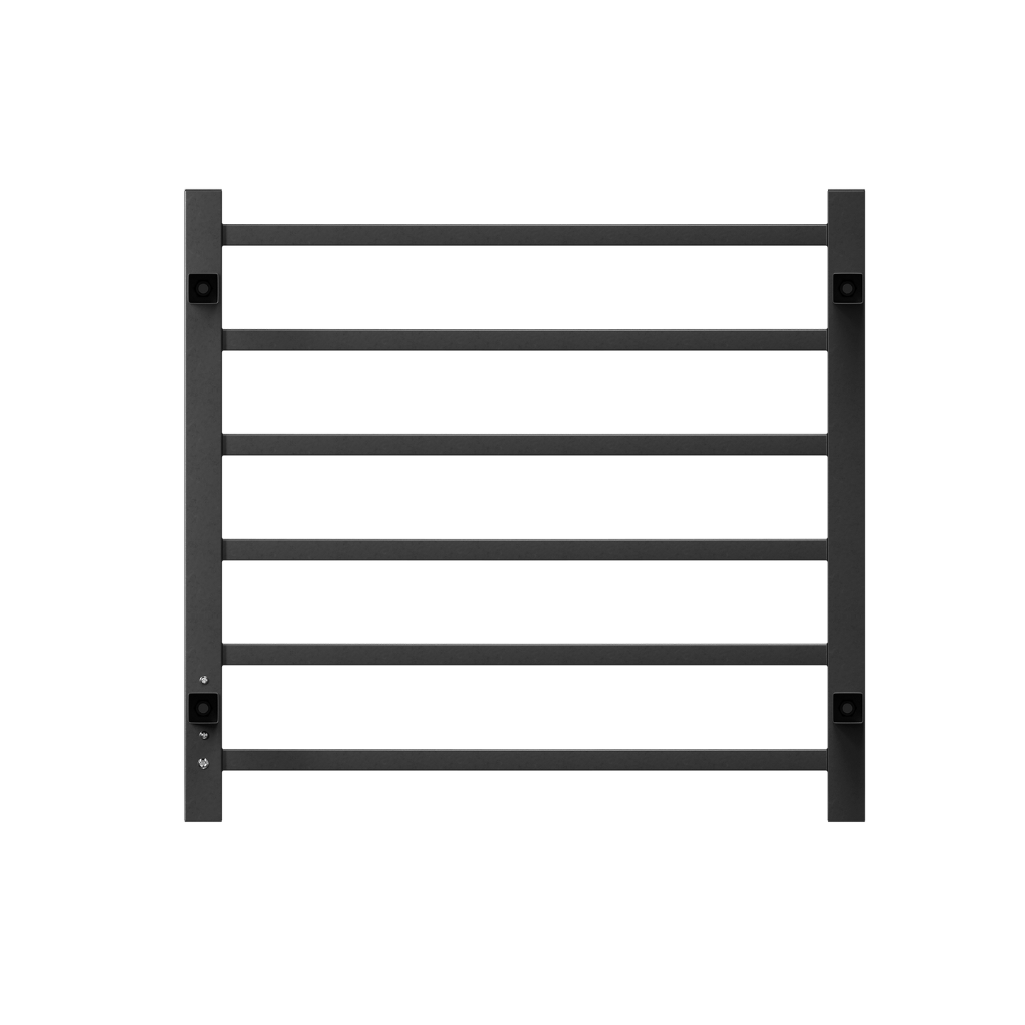 Sleek black metal louvered vent with adjustable louvers for ventilation