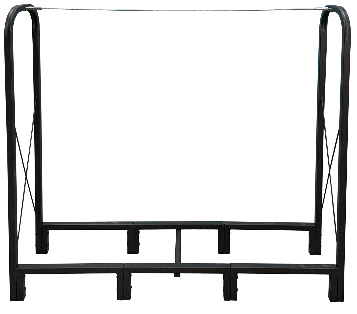 Black metal adjustable easel with sturdy construction