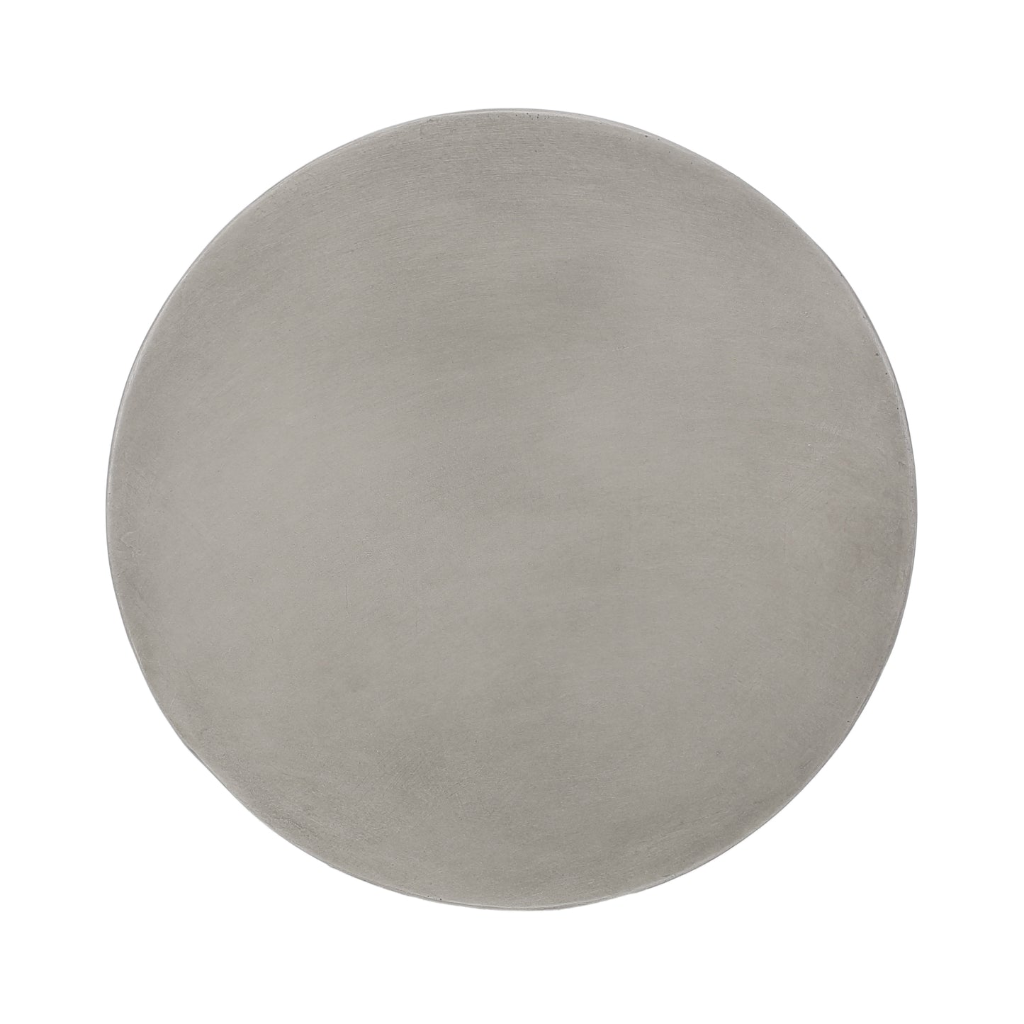 Textured grey concrete round coaster perfect for modern home decor