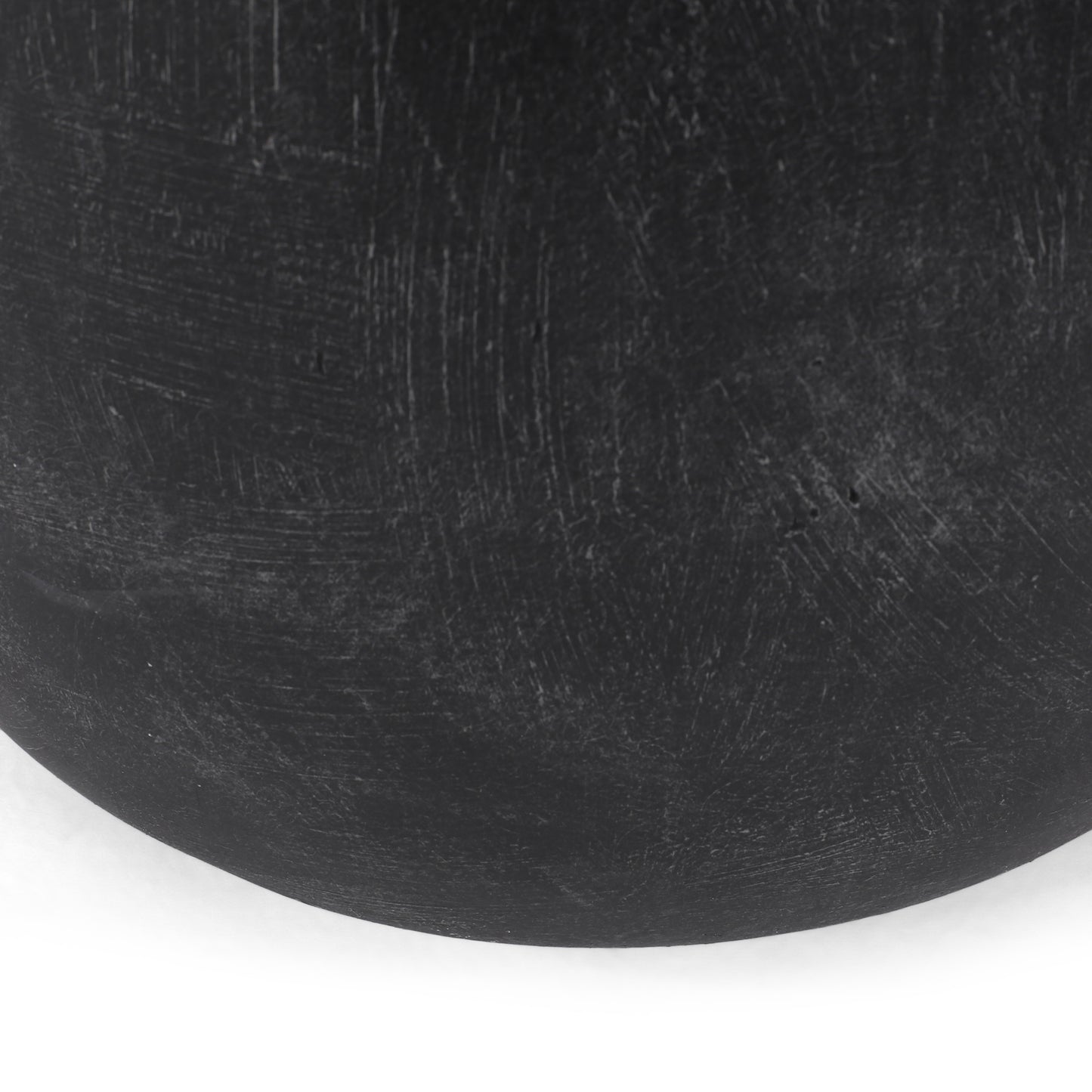 Textured black ceramic planter with a matte finish perfect for modern homes
