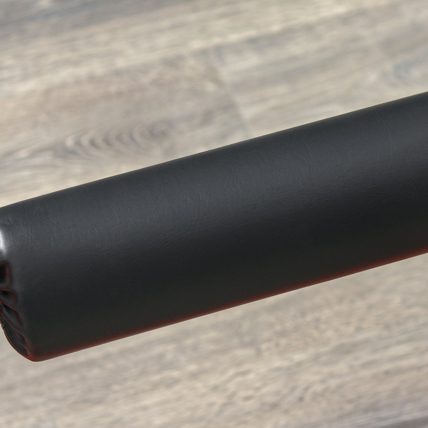 Black faux leather barbell pad for comfortable squats and lunges