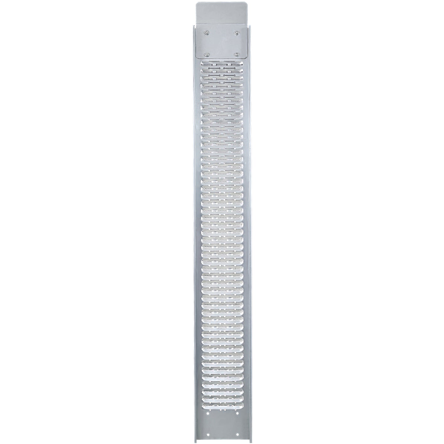 Silver metal grater with multiple grating surfaces for kitchen use