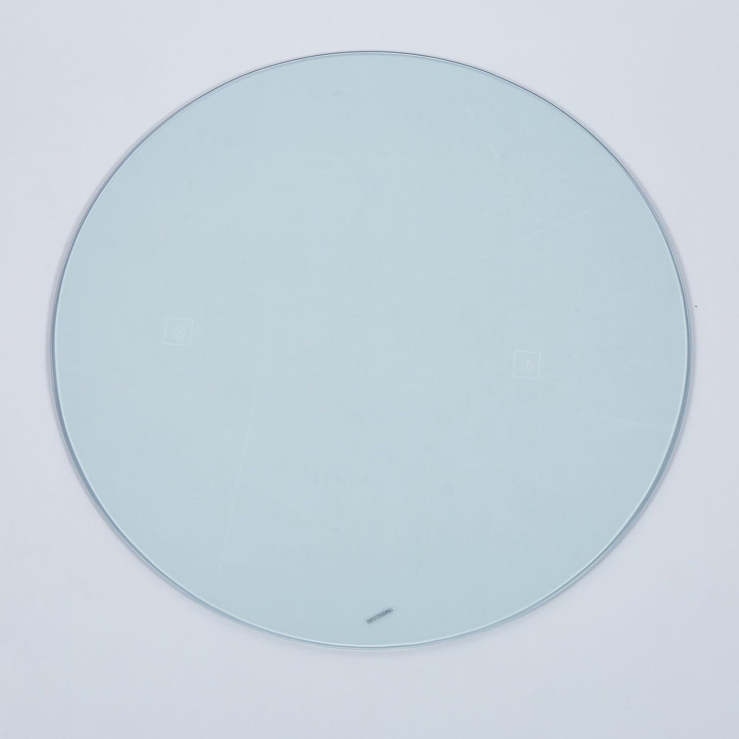 Round tempered glass tabletop mm thick with polished edges for durability