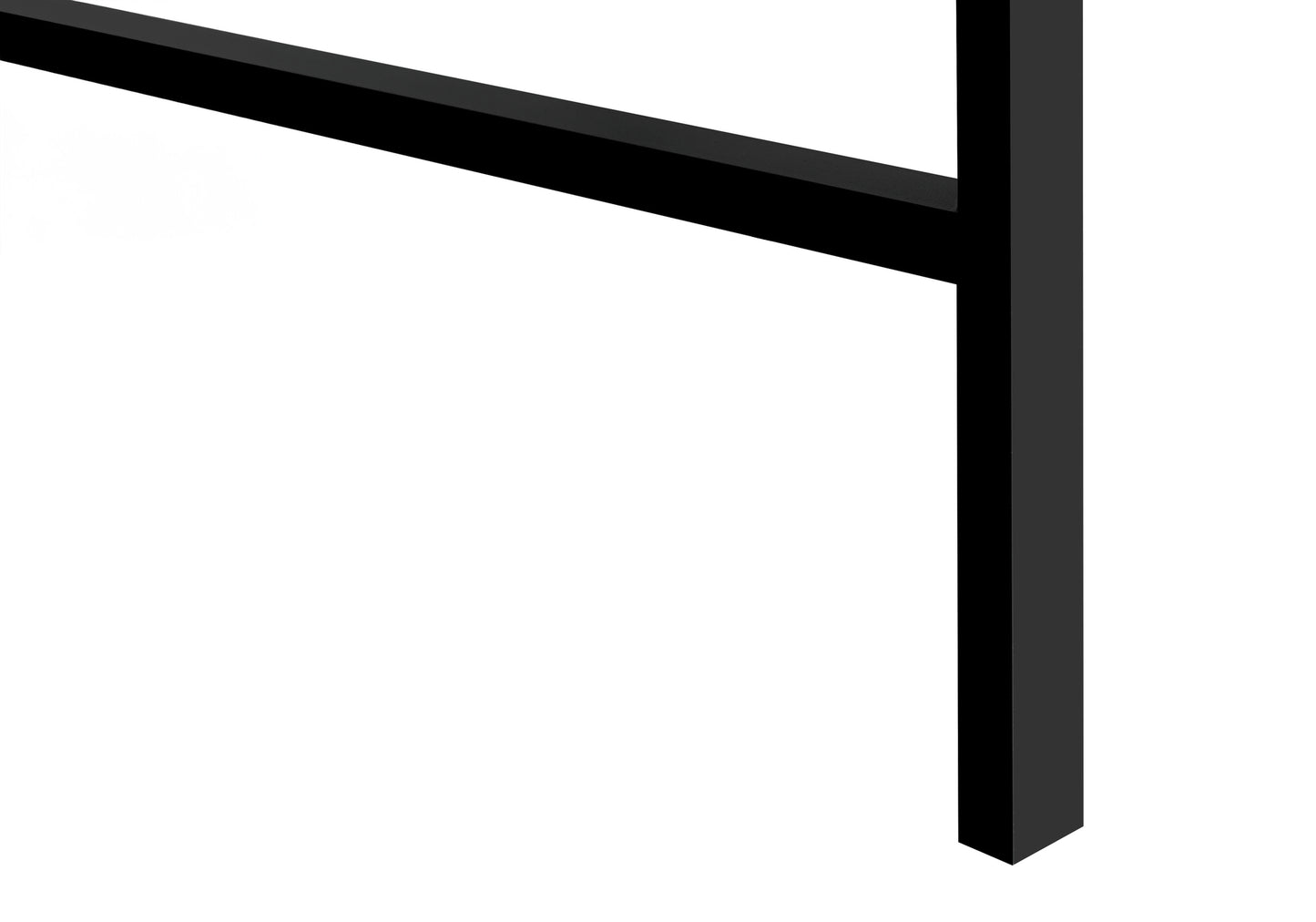 Black metal furniture leg with modern minimalist design