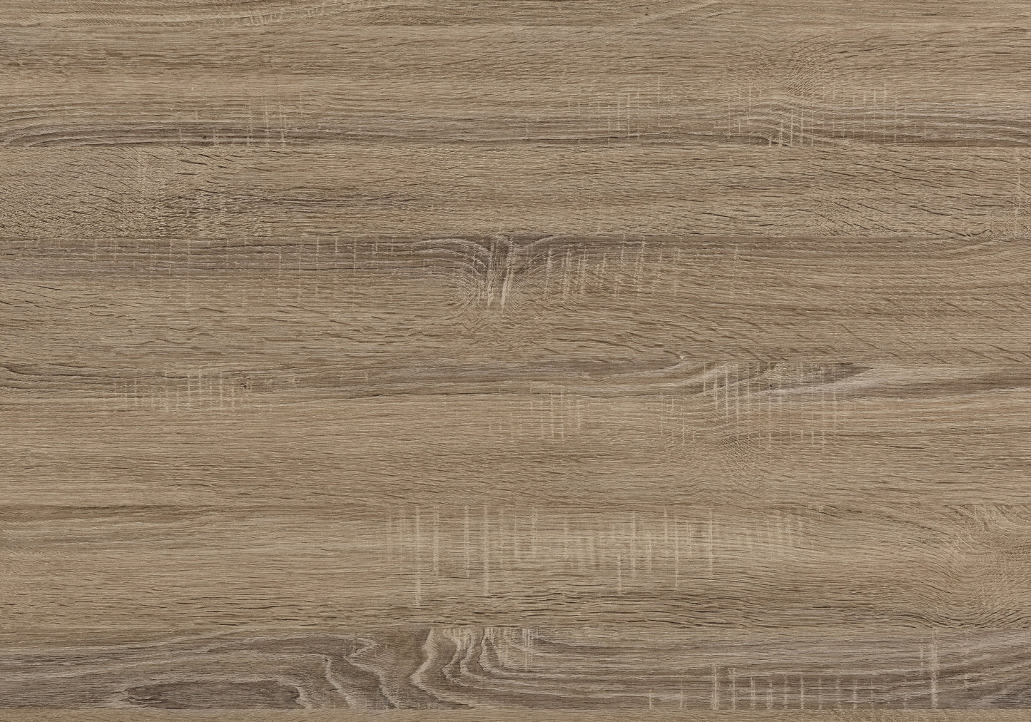 Closeup of natural oak wood veneer with visible grain patterns and light brown hues