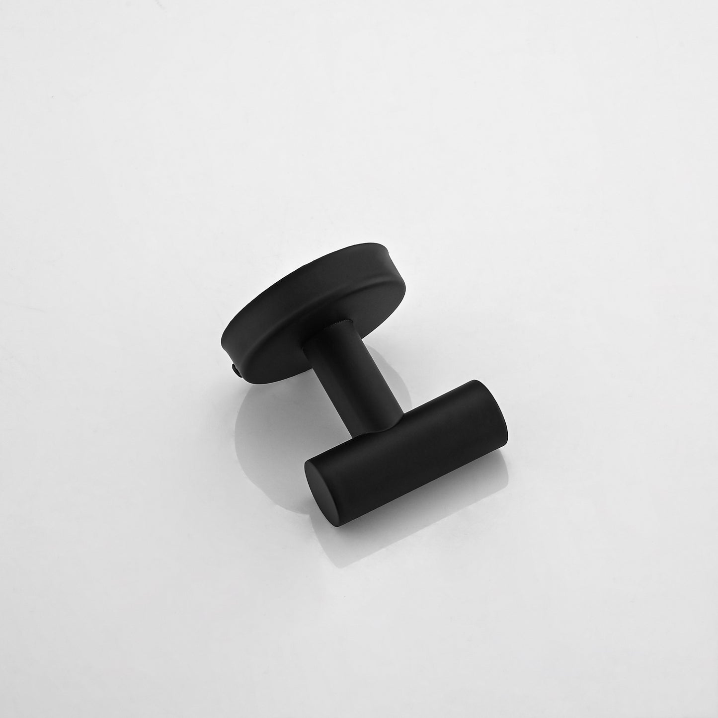 Matte black modern hook cylindrical shape bathroom hardware