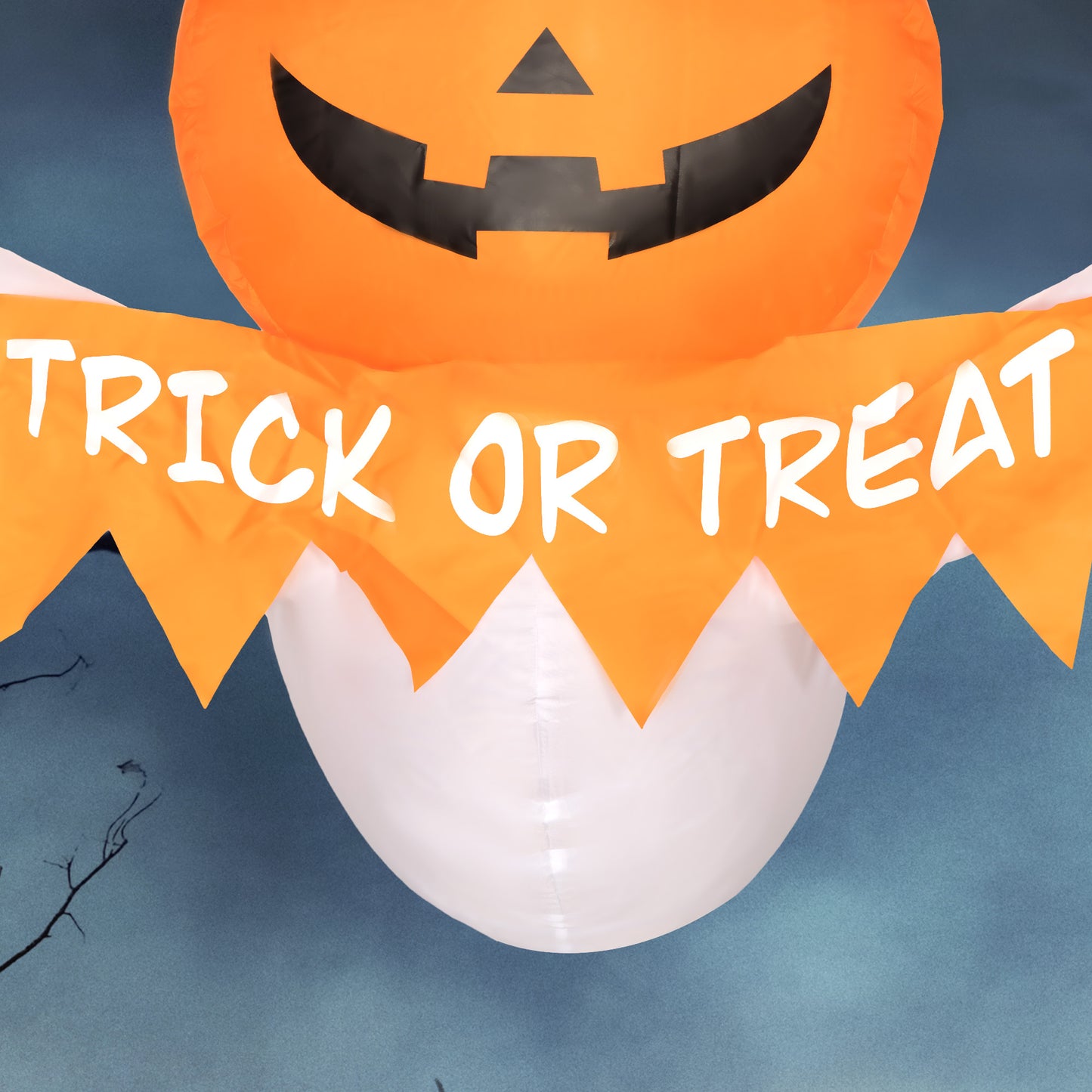 Spooky Inflatable Window Sticker Ghost with Lights
