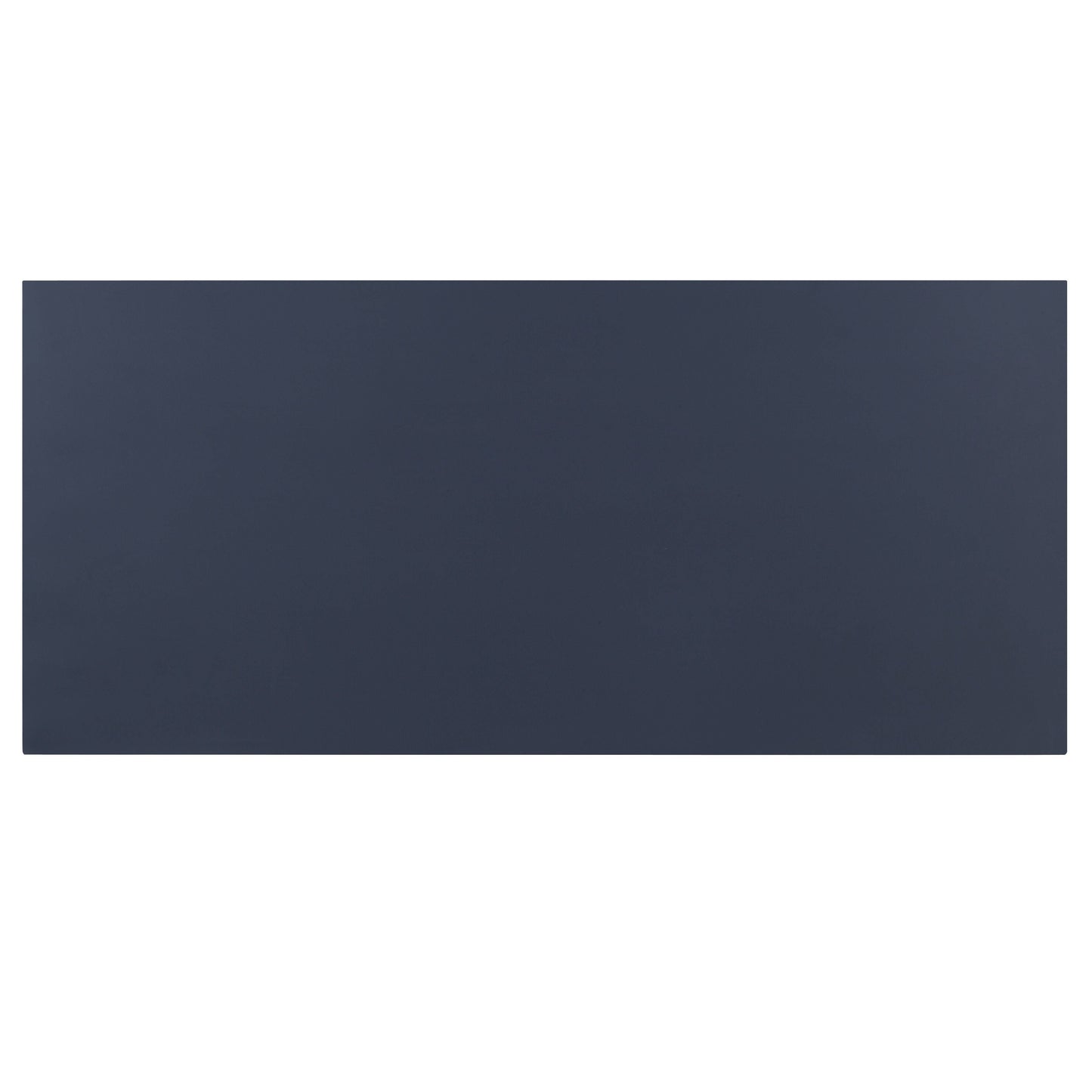 Navy blue faux leather desk mat for office protection