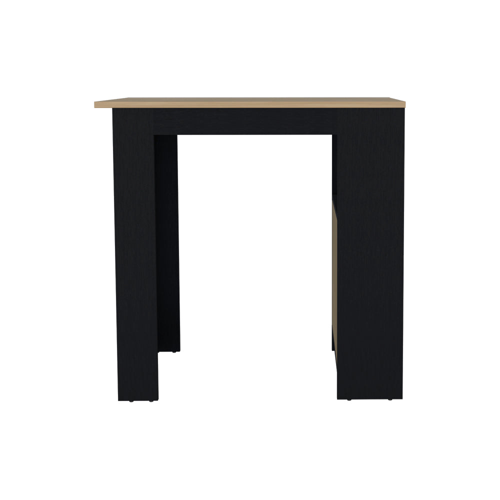 Modern black and oak console table