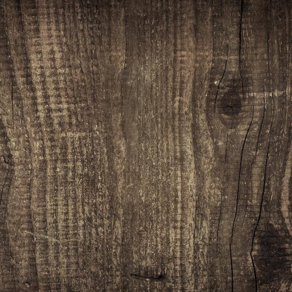 Dark brown distressed wood plank texture background with visible grain and knots