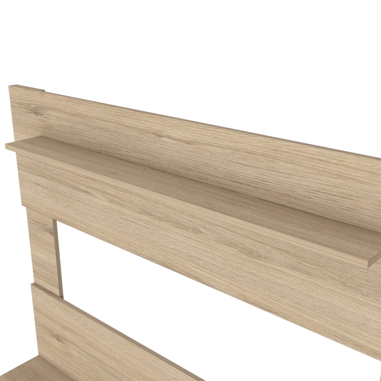 Light oak wood shelf with subtle grain detail perfect for displaying books or decor