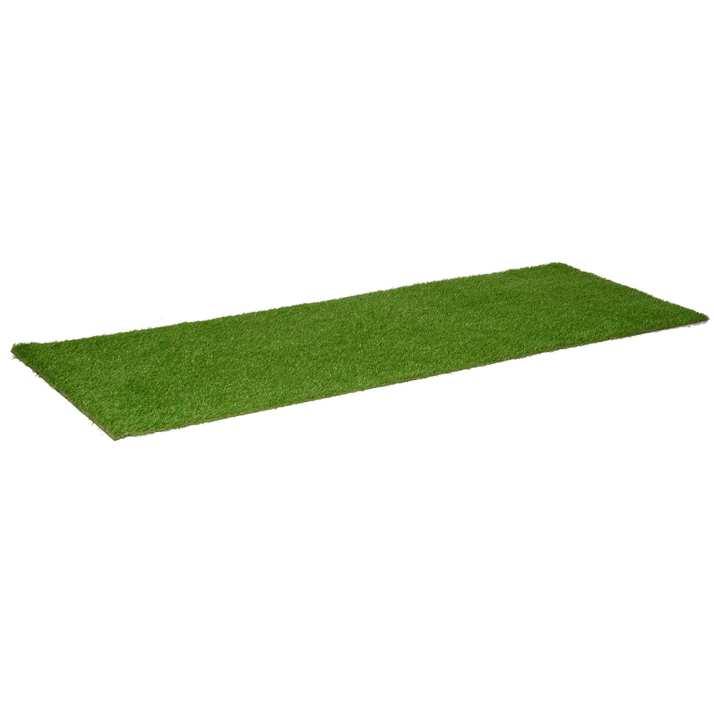 Realistic artificial grass mat vibrant green perfect for gardens and patios