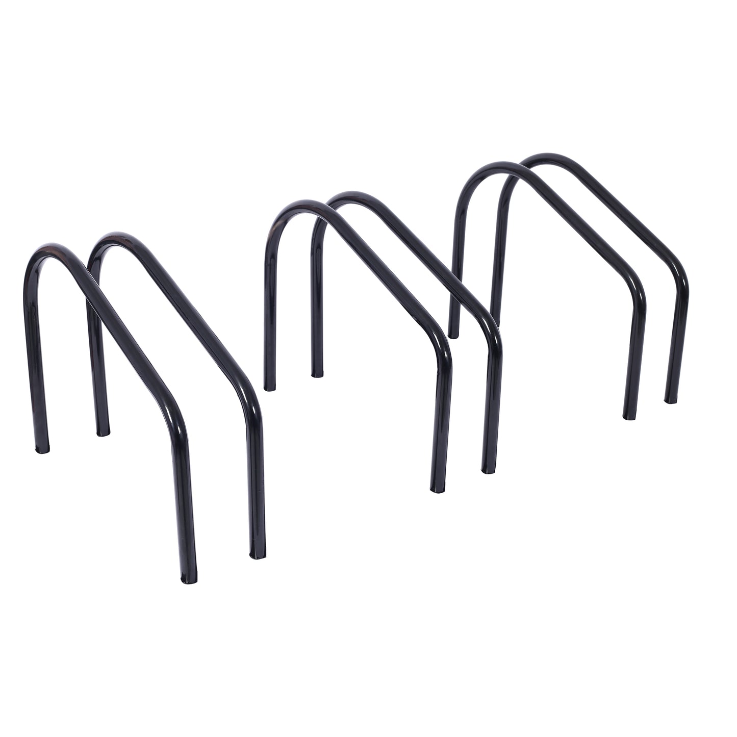 Black metal bike rack outdoor bicycle parking stand