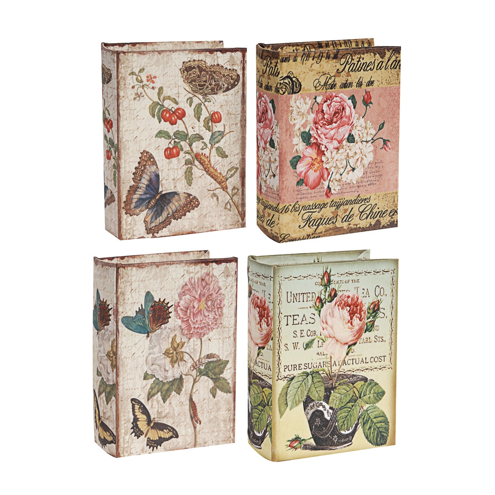 Vintage decorative box with butterflies and cherries perfect for home decor