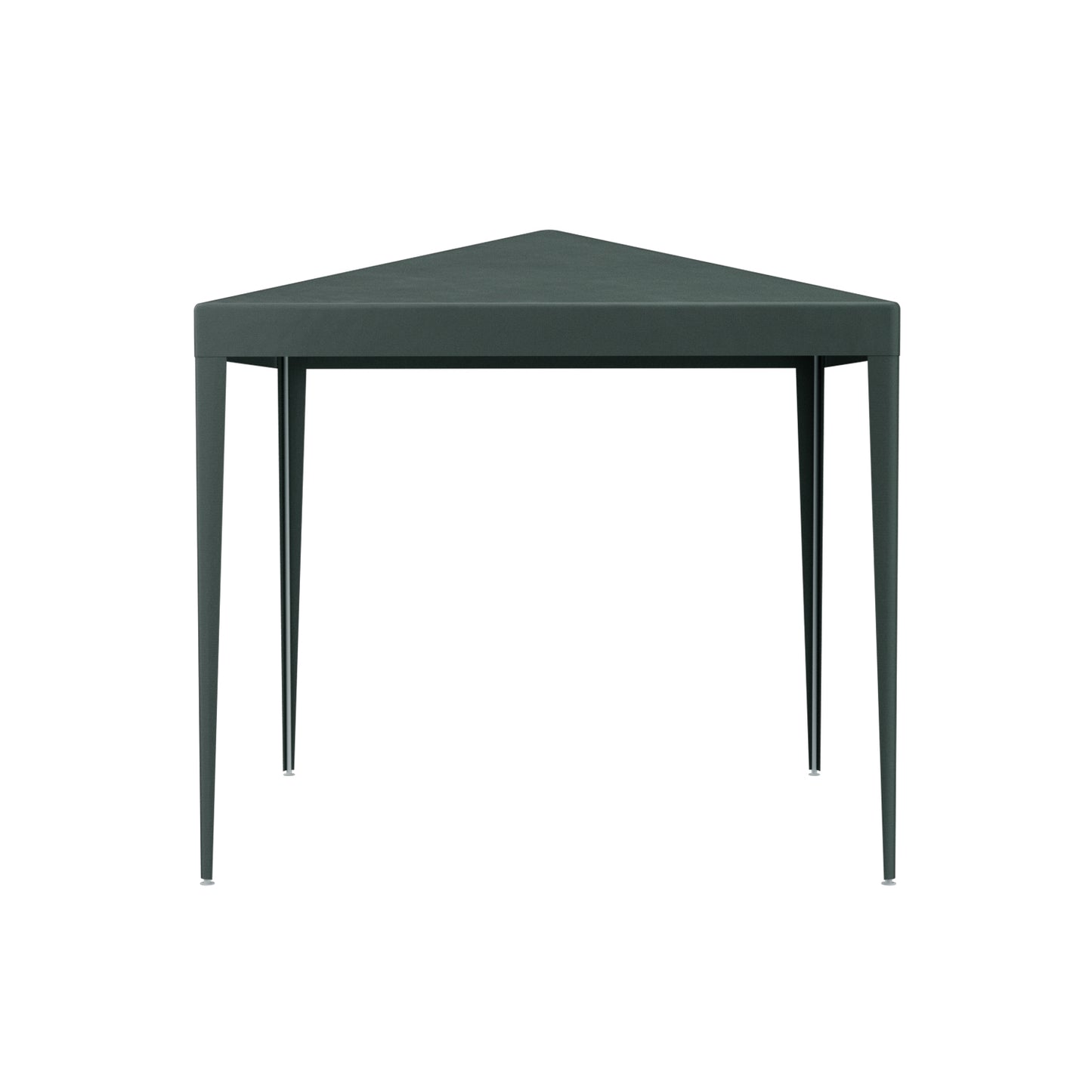Dark green triangular canopy tent perfect for outdoor events