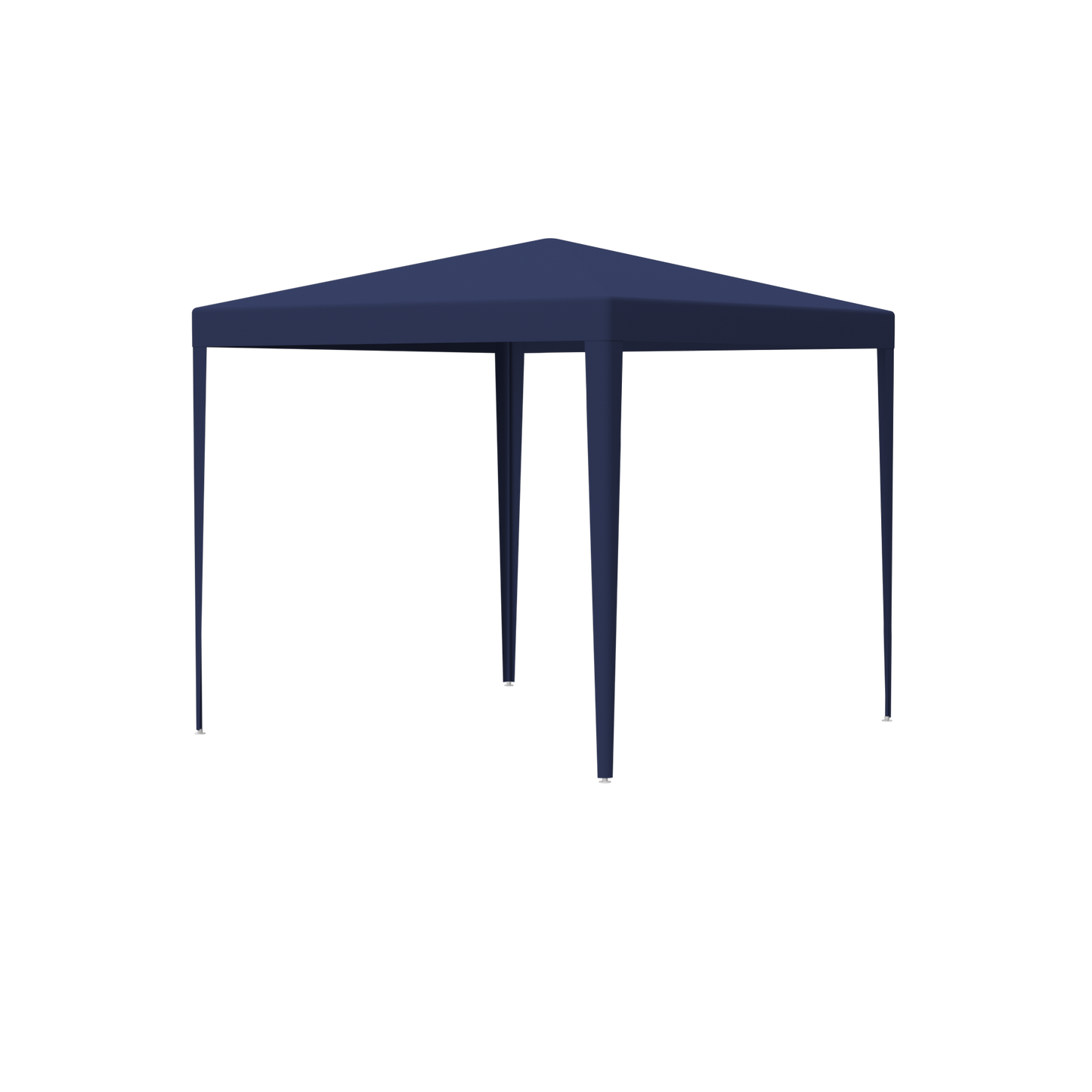 Dark blue popup canopy tent with four legs ideal for outdoor events and parties