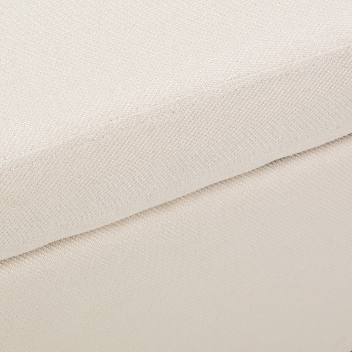 Closeup of woven cream textured fabric perfect for upholstery and home decor