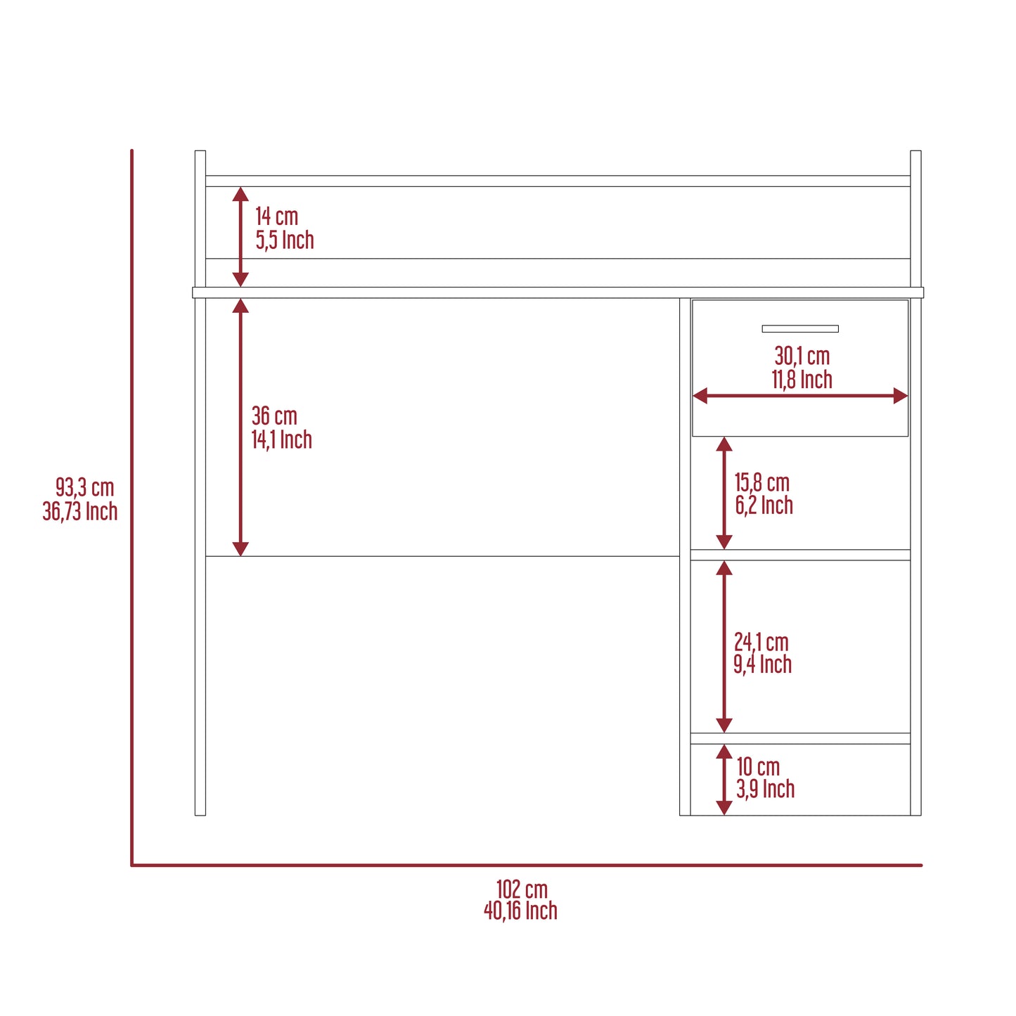 Product dimensions Overall height cm width cm depth cm