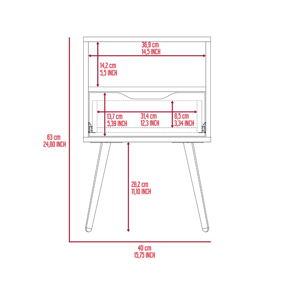 Nightstand dimensions cm height cm width cm depth with drawer