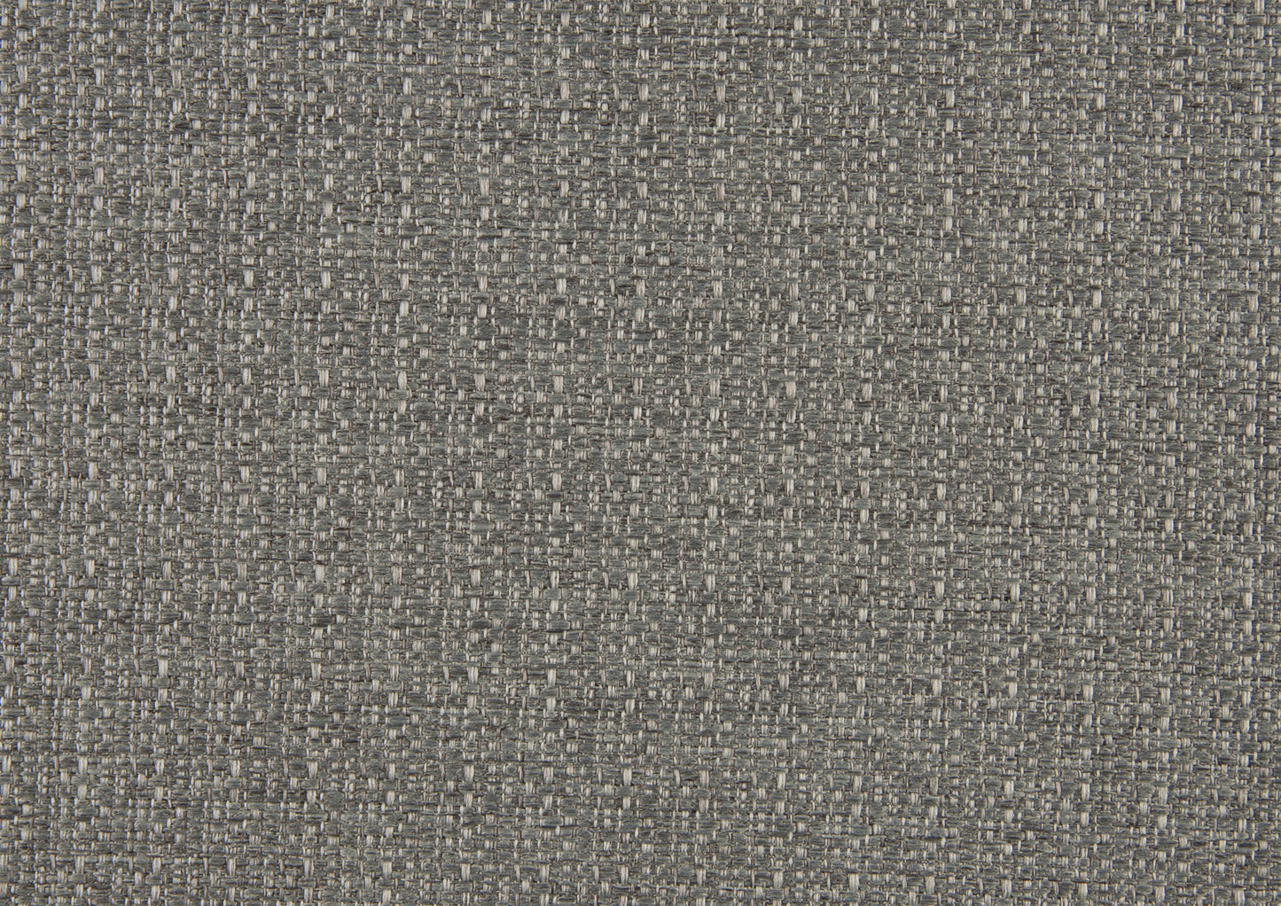 Closeup of textured charcoal grey fabric with a woven pattern