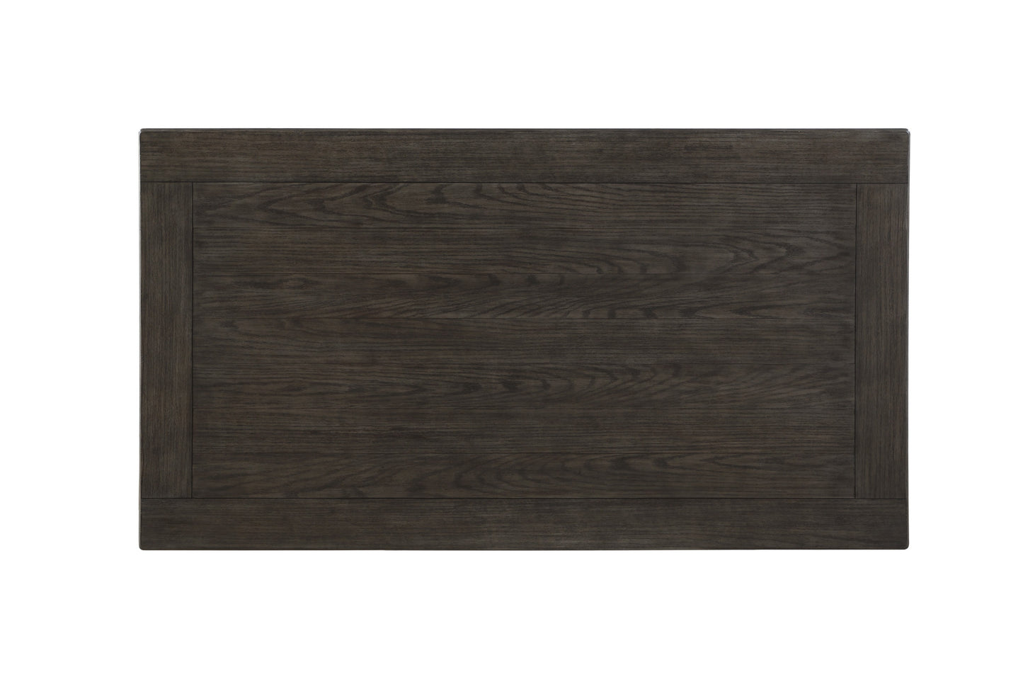 Dark oak wood grain texture top surface of a modern end table