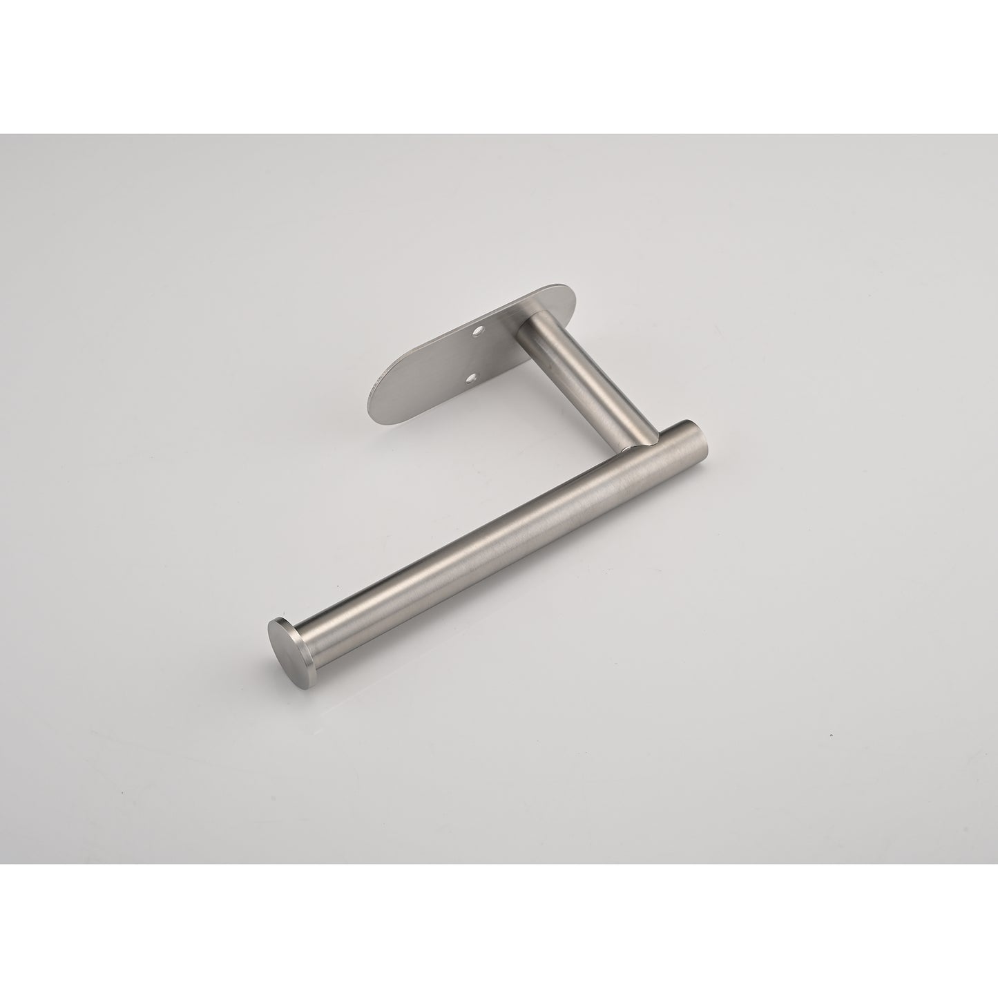 Brushed nickel wallmounted toilet paper holder with modern design
