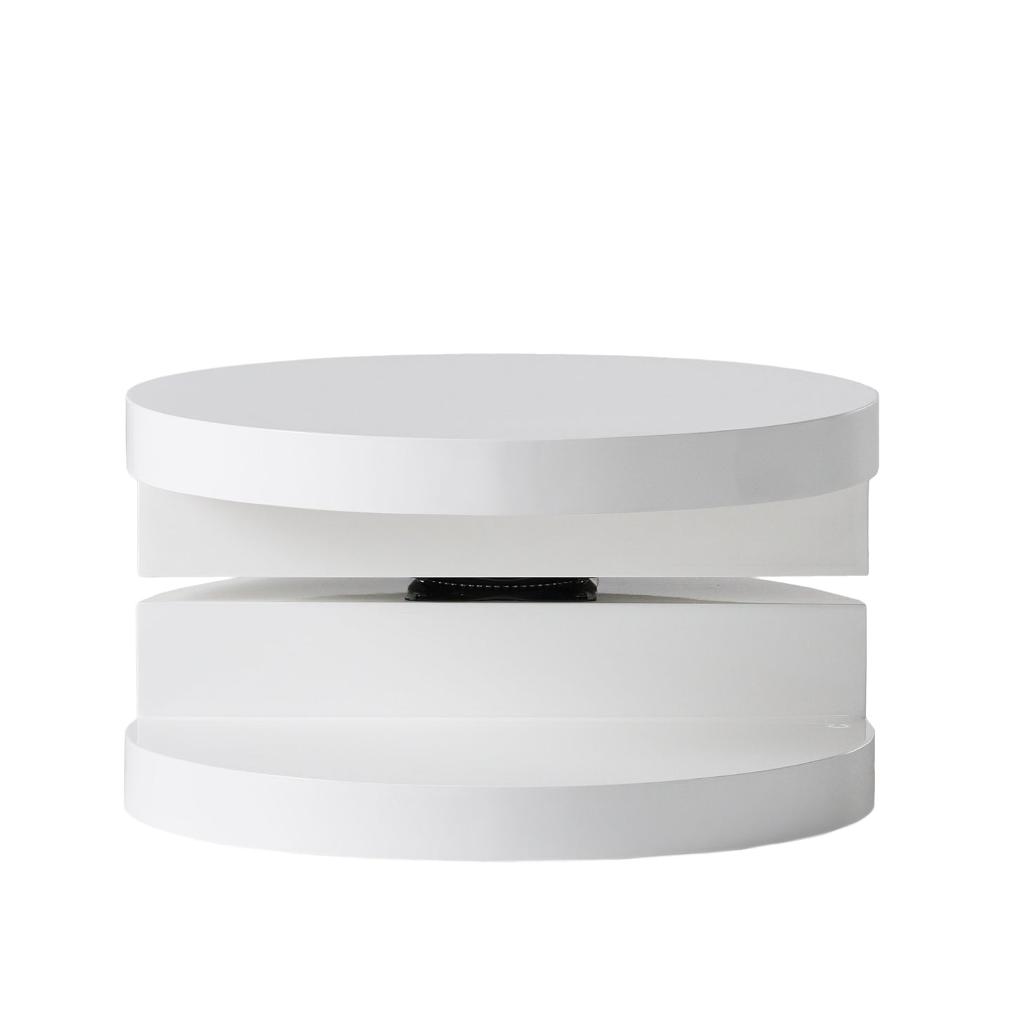 Modern white minimalist coffee table with floating top design