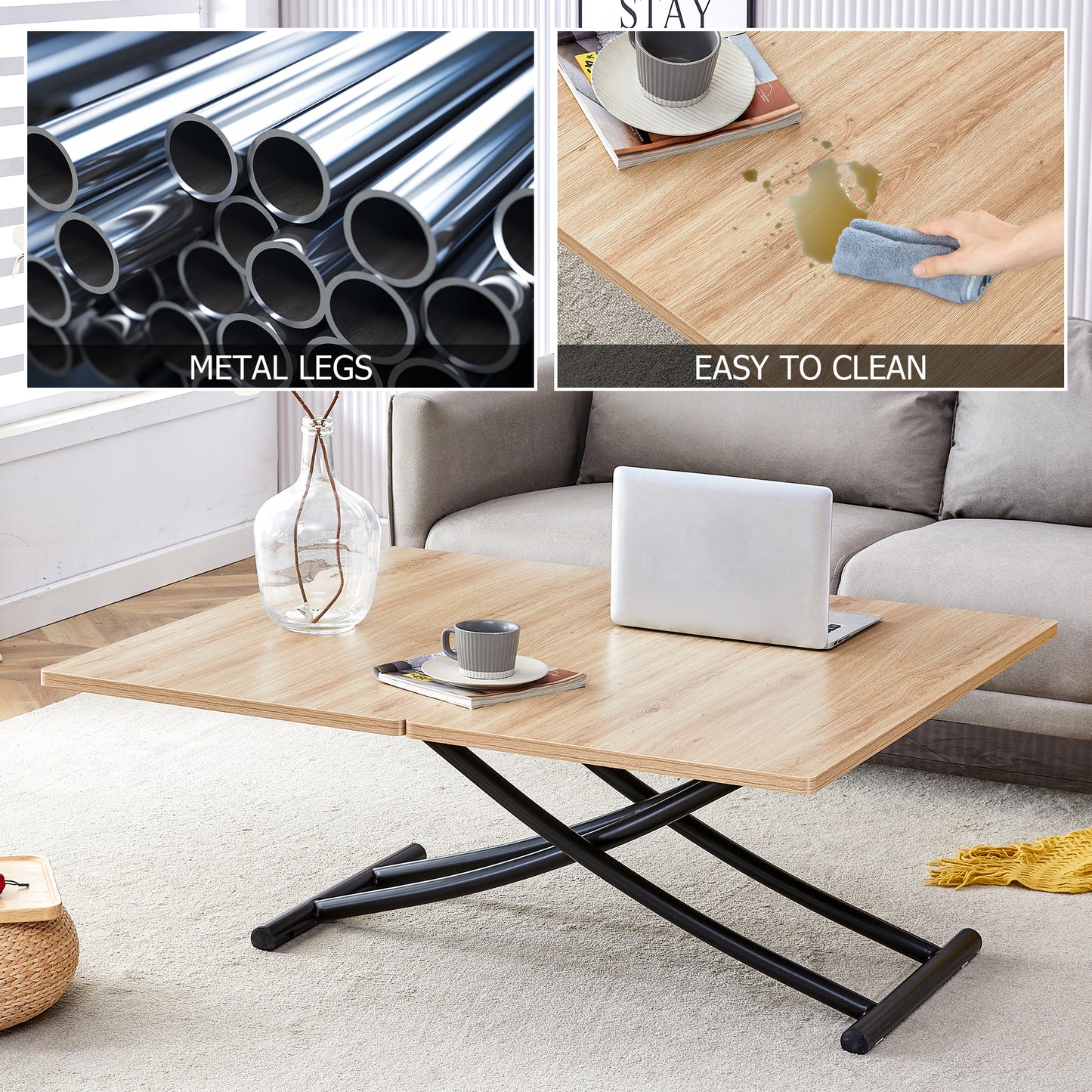 Closeup of shiny chrome steel pipes highlighting durable metal legs for furniture