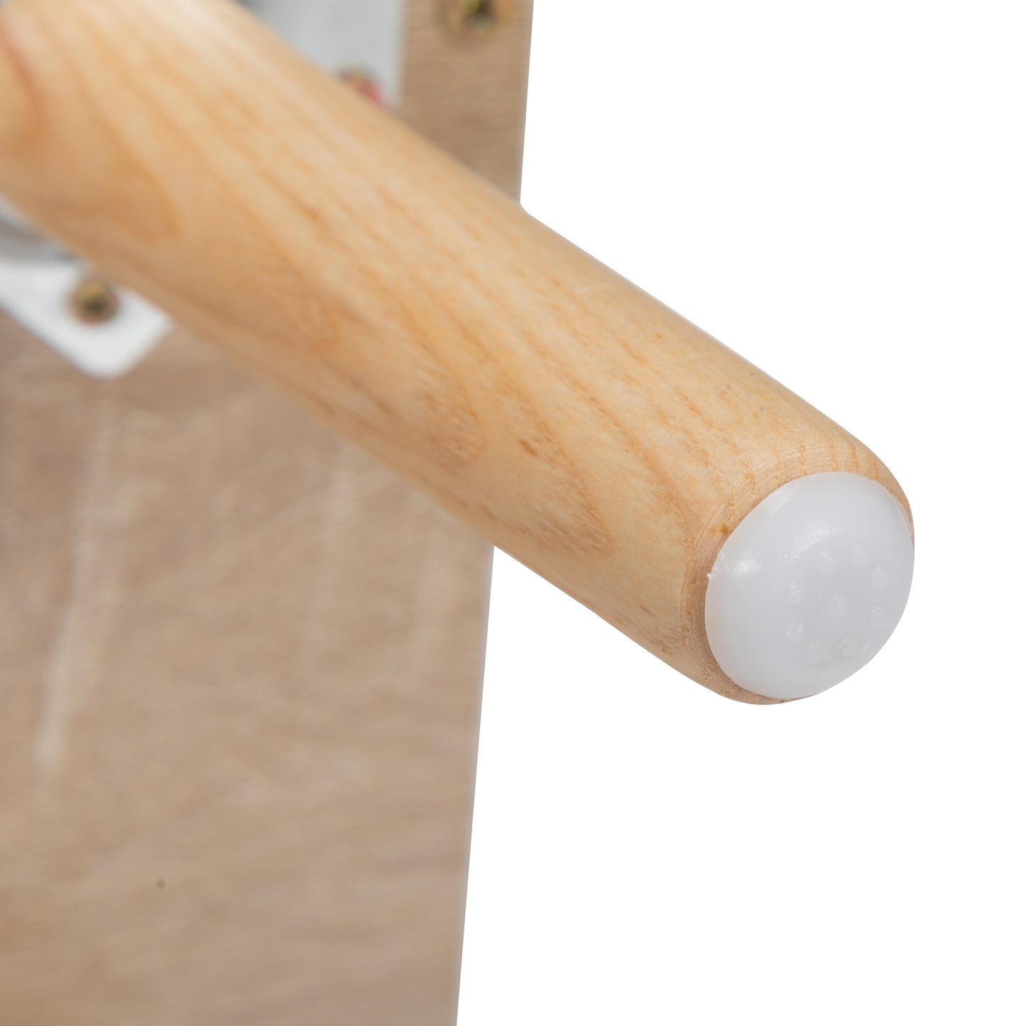 Light wood furniture leg with white rubber foot perfect for DIY projects
