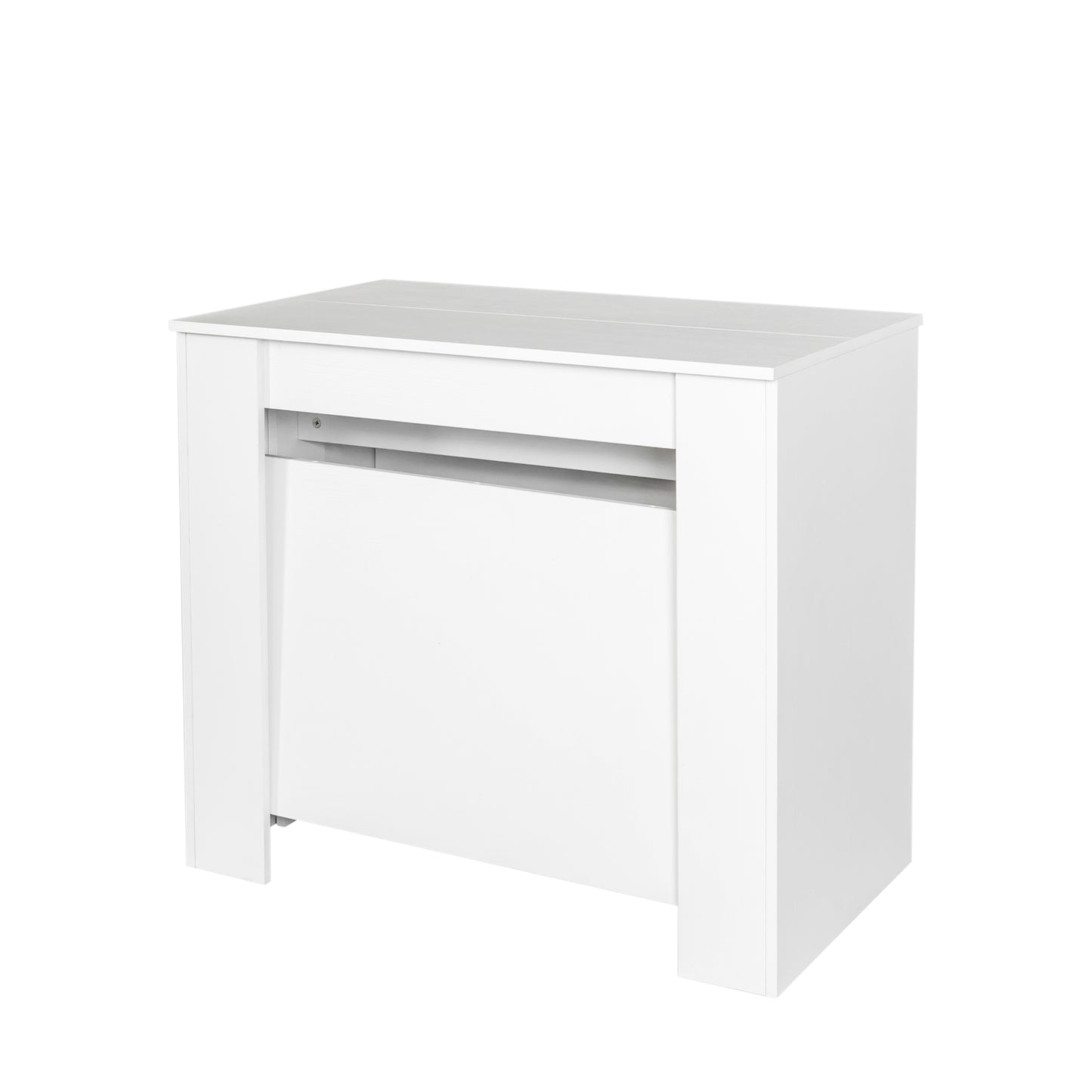 Modern white console table with drawer