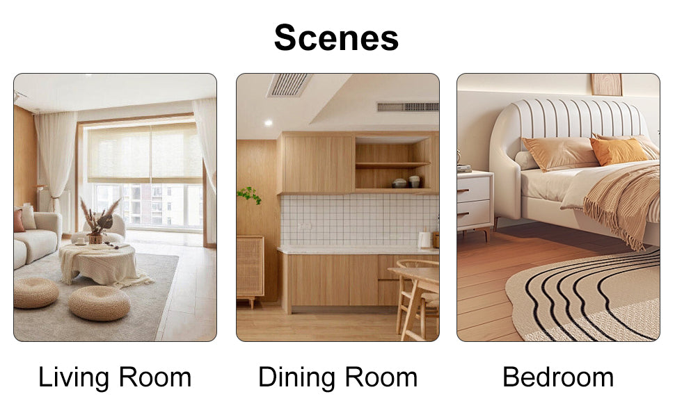 Modern living room with cream sofa round coffee table and neutral curtains