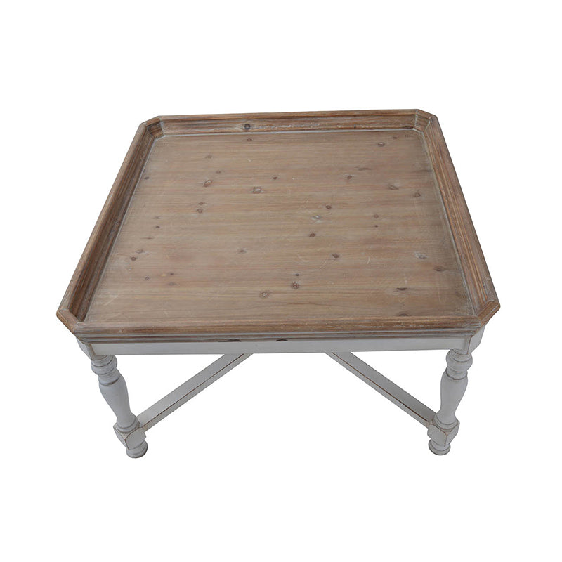 Stylish Square Coffee Table with Tray Design for Versatile Decor