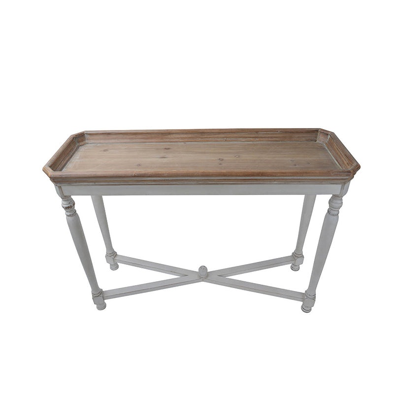 Optimize Small Spaces with a Narrow Console Table - Antique White Finish