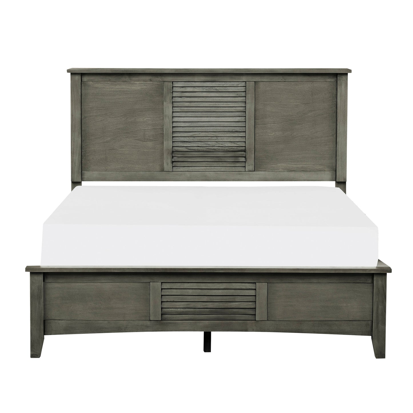 Enhance Comfort with a Transitional Queen Bed in Cool Gray Finish
