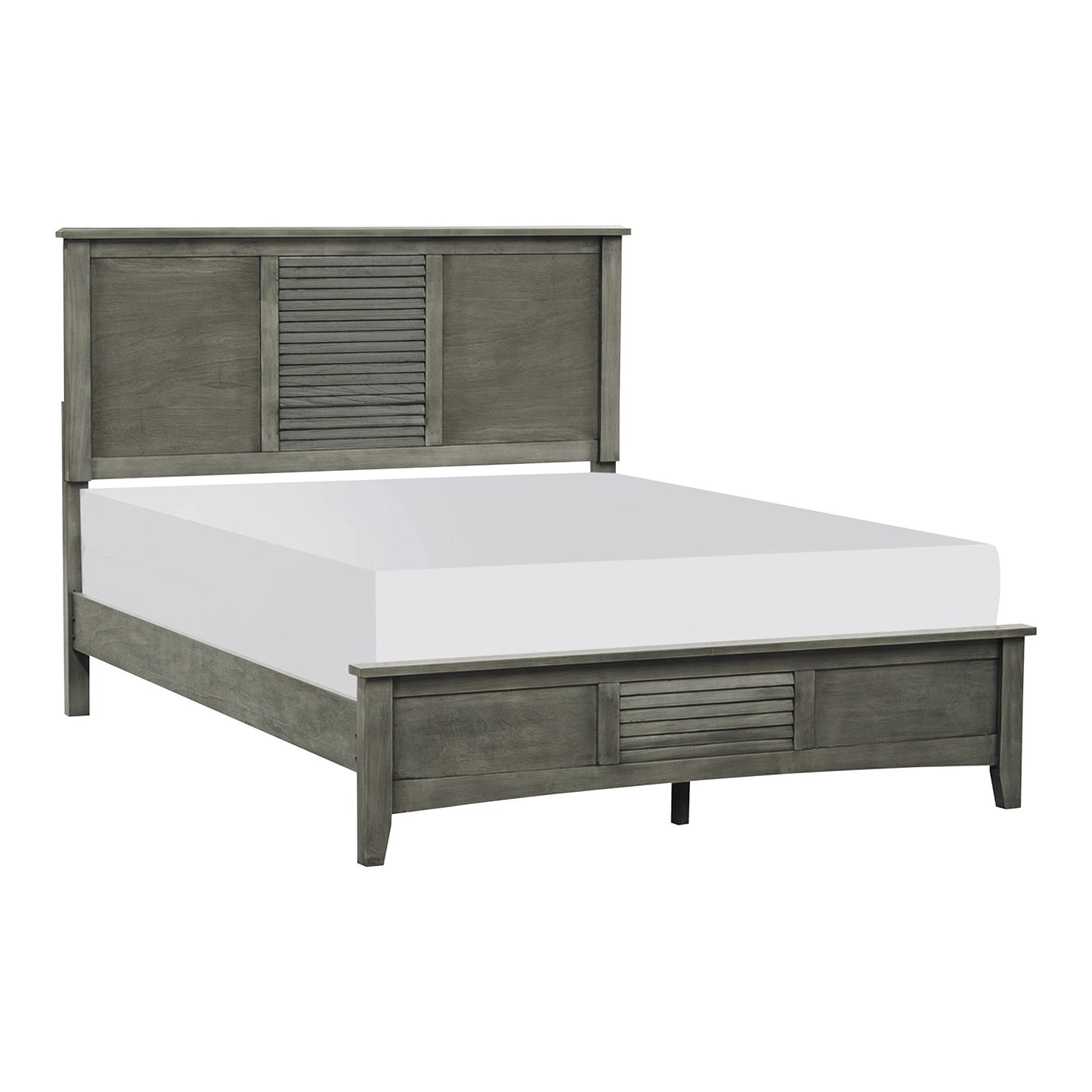 Enhance Comfort with a Transitional Queen Bed in Cool Gray Finish