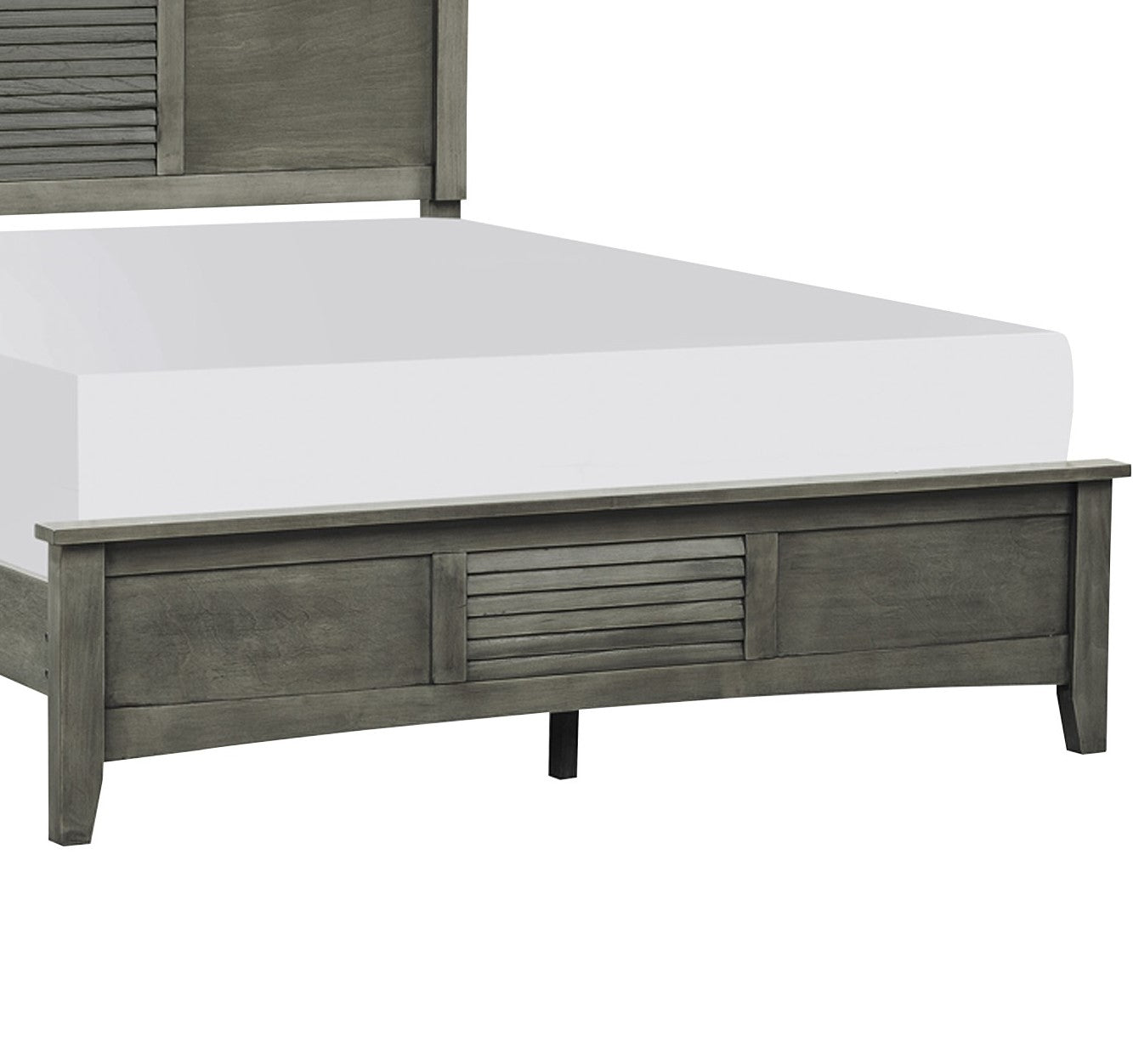 Enhance Comfort with a Transitional Queen Bed in Cool Gray Finish