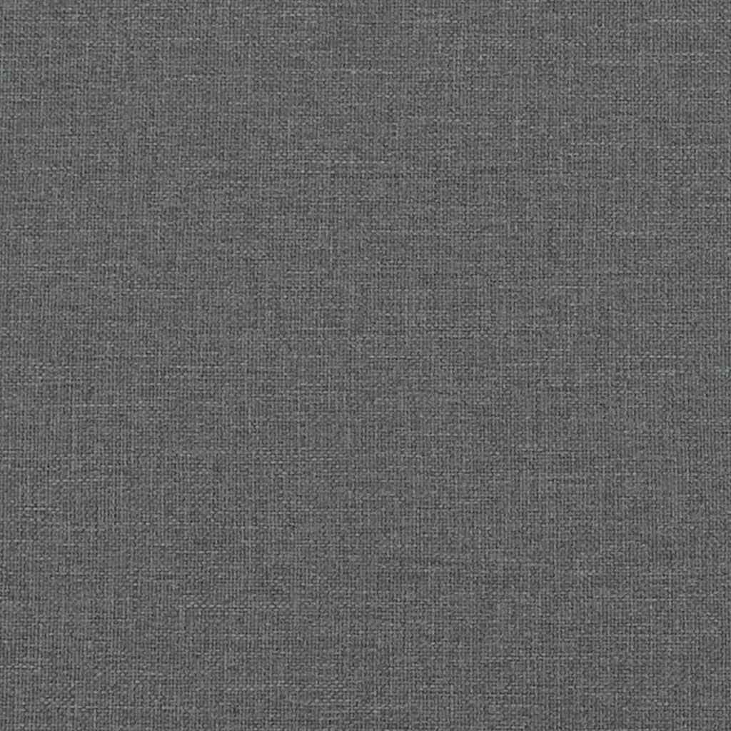 Closeup of dark grey linen fabric texture with a visible weave pattern