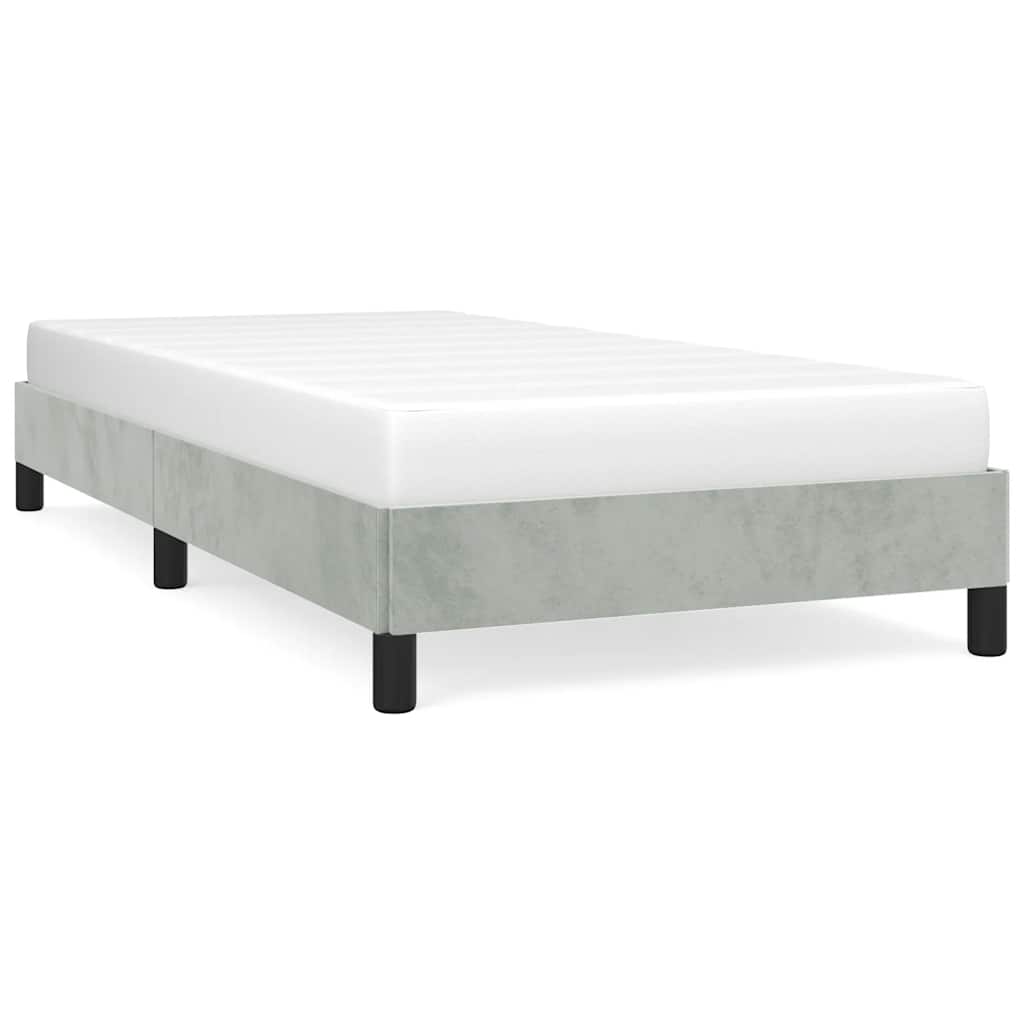 Diagram showing dimensions of a cm wide cm long bed frame