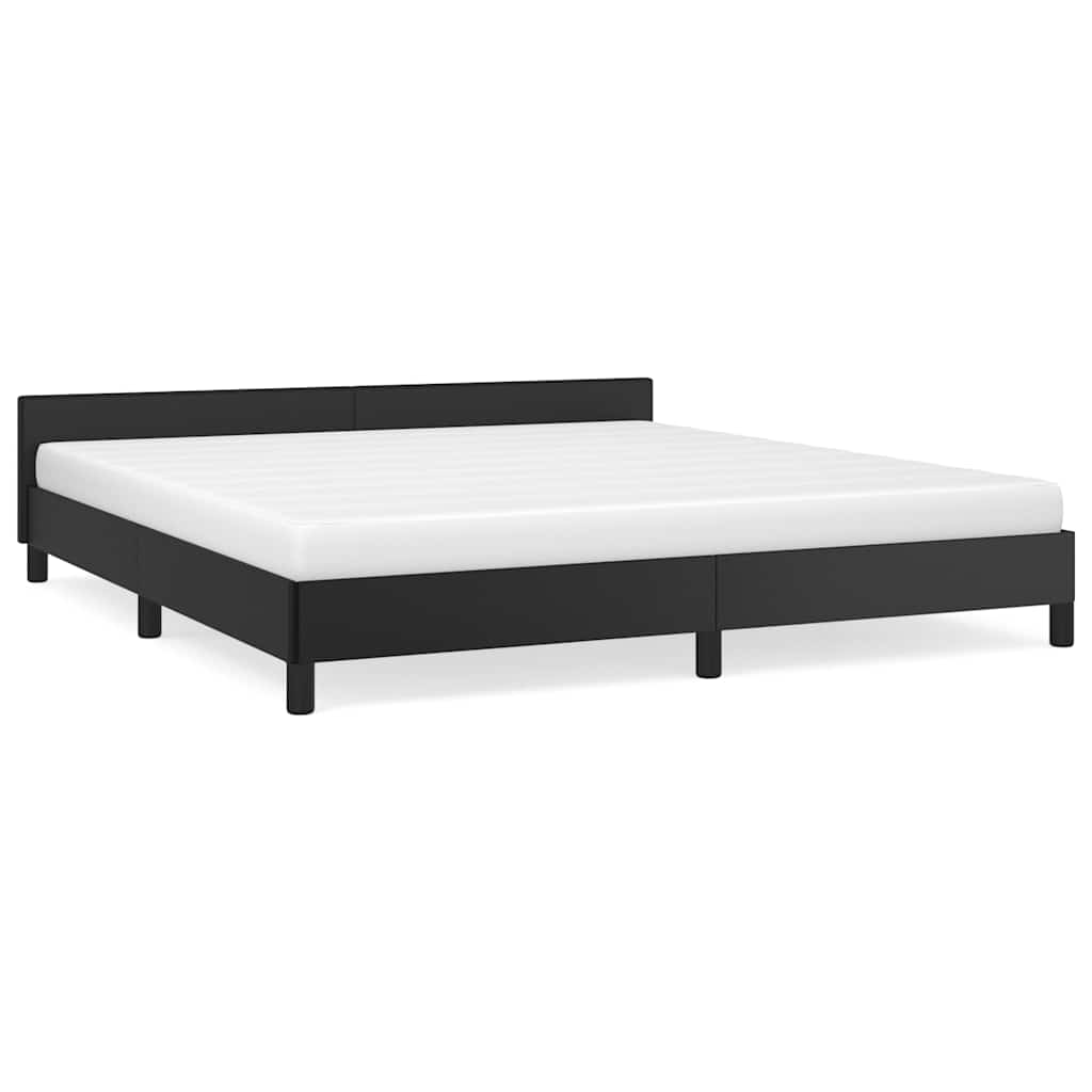 White wooden bed frame with detailed dimensions ideal for a modern bedroom