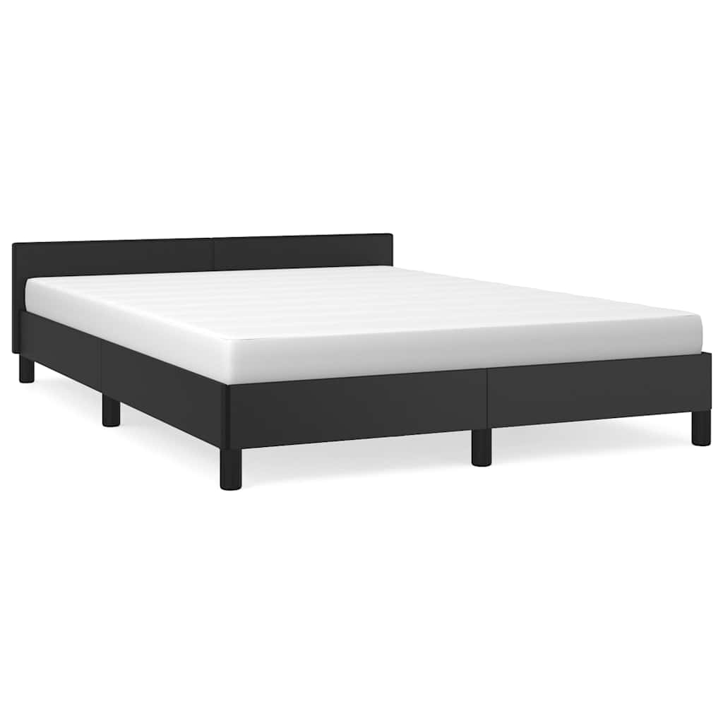 Diagram of a queensize platform bed frame with dimensions labeled