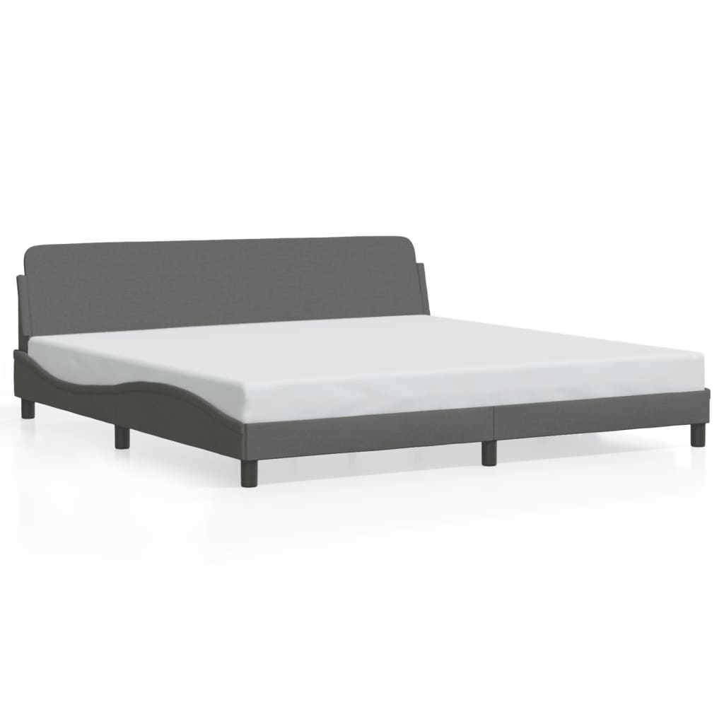 Diagram showing dimensions of a modern platform bed frame