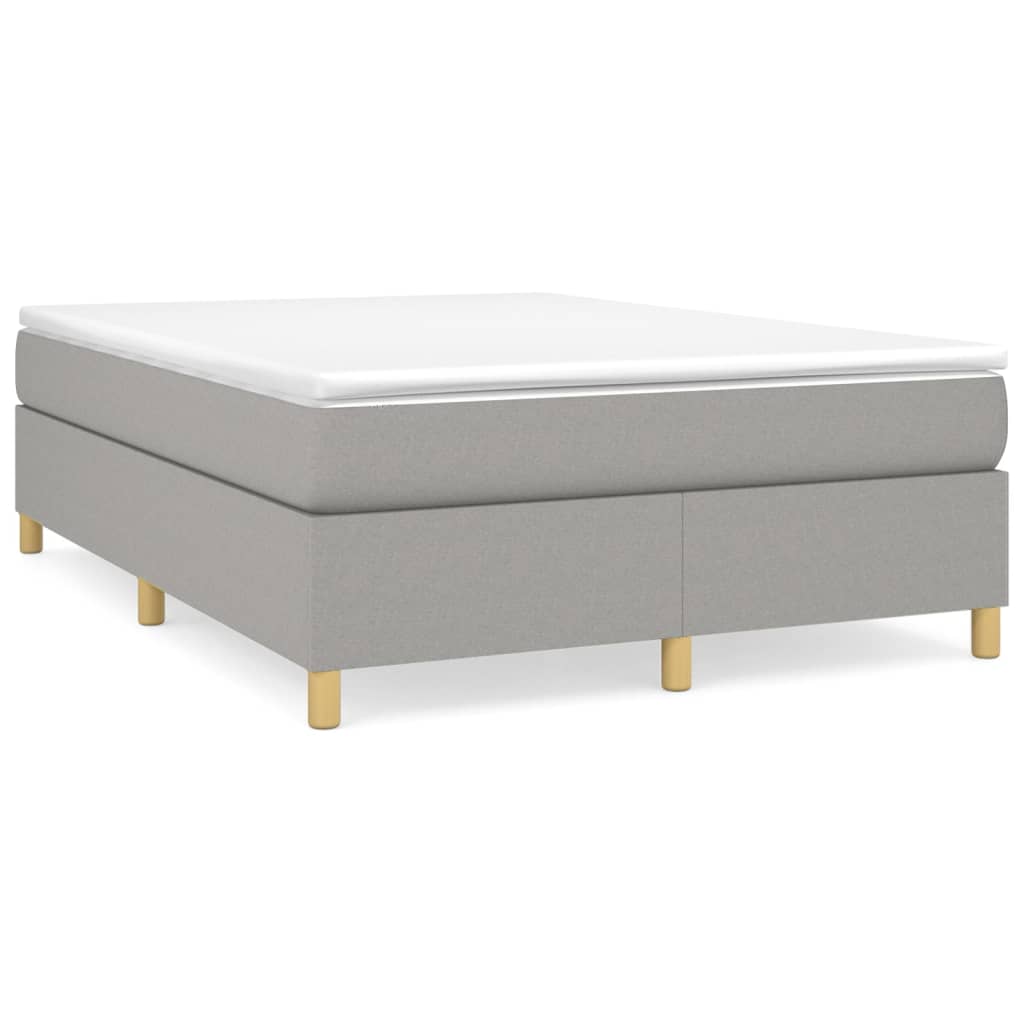 White platform bed frame with slatted support  cm x  cm
