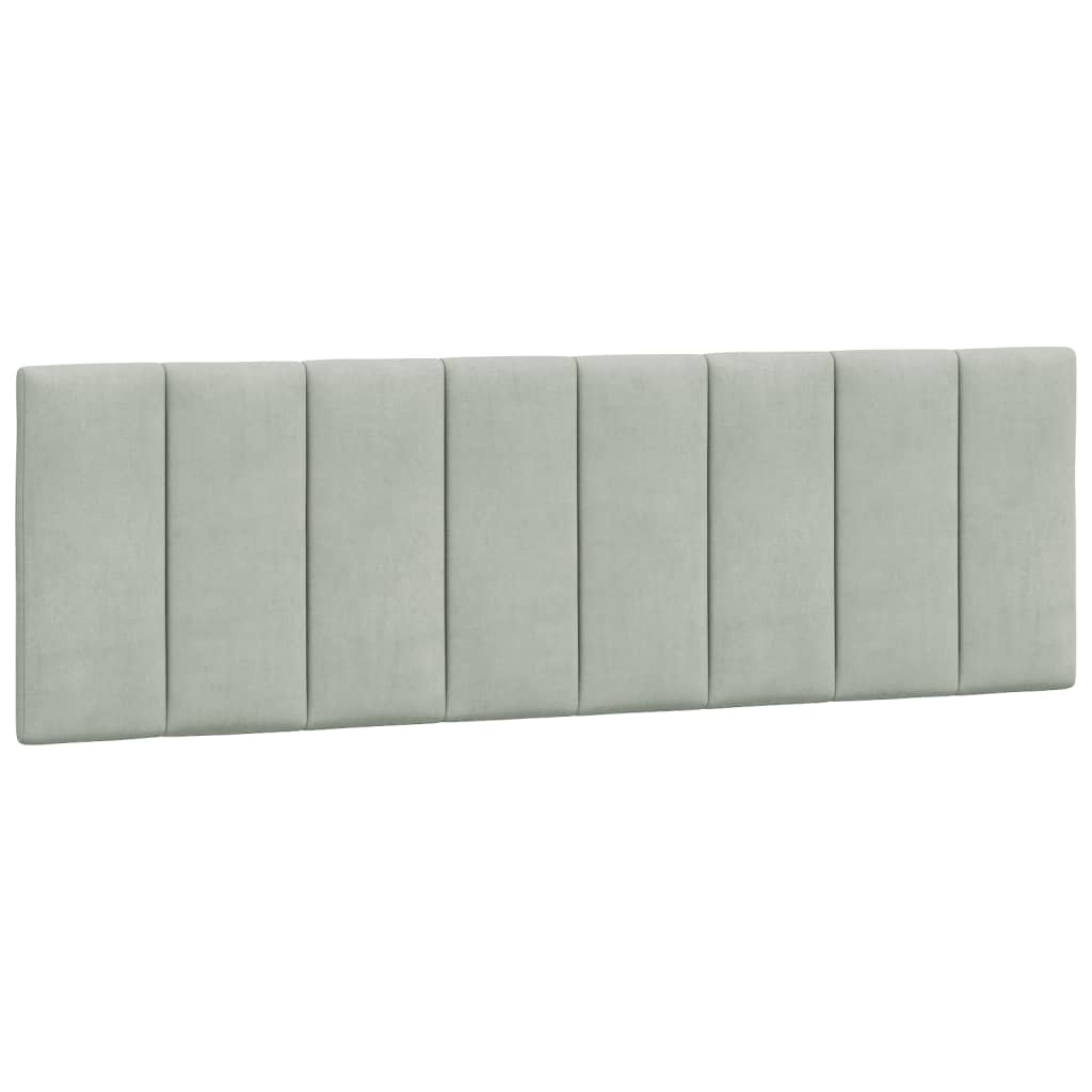 Upholstered headboard in a rectangular tufted design