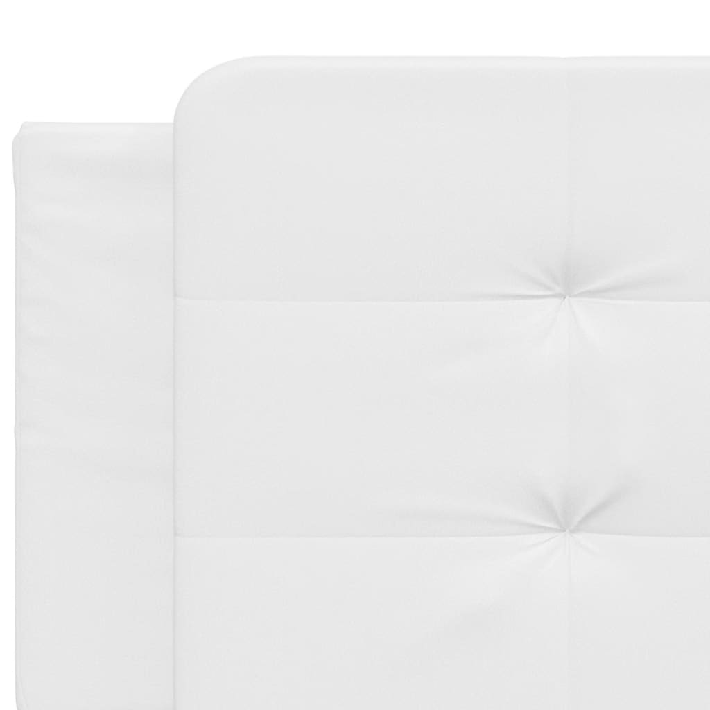 White plastic shelf support bracket with two prongs for mounting